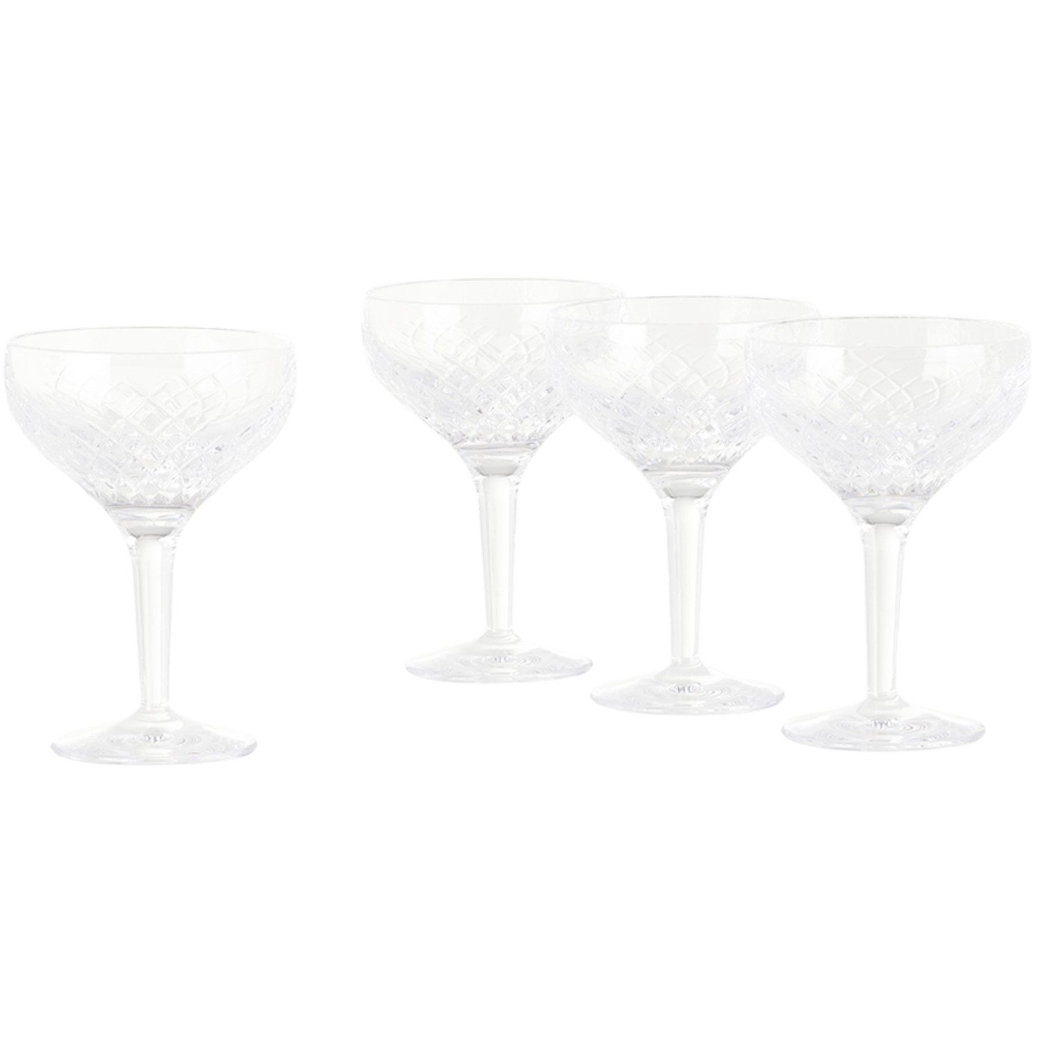  Soho Home Barwell Champagne Coupe Set, 4 Pcs 