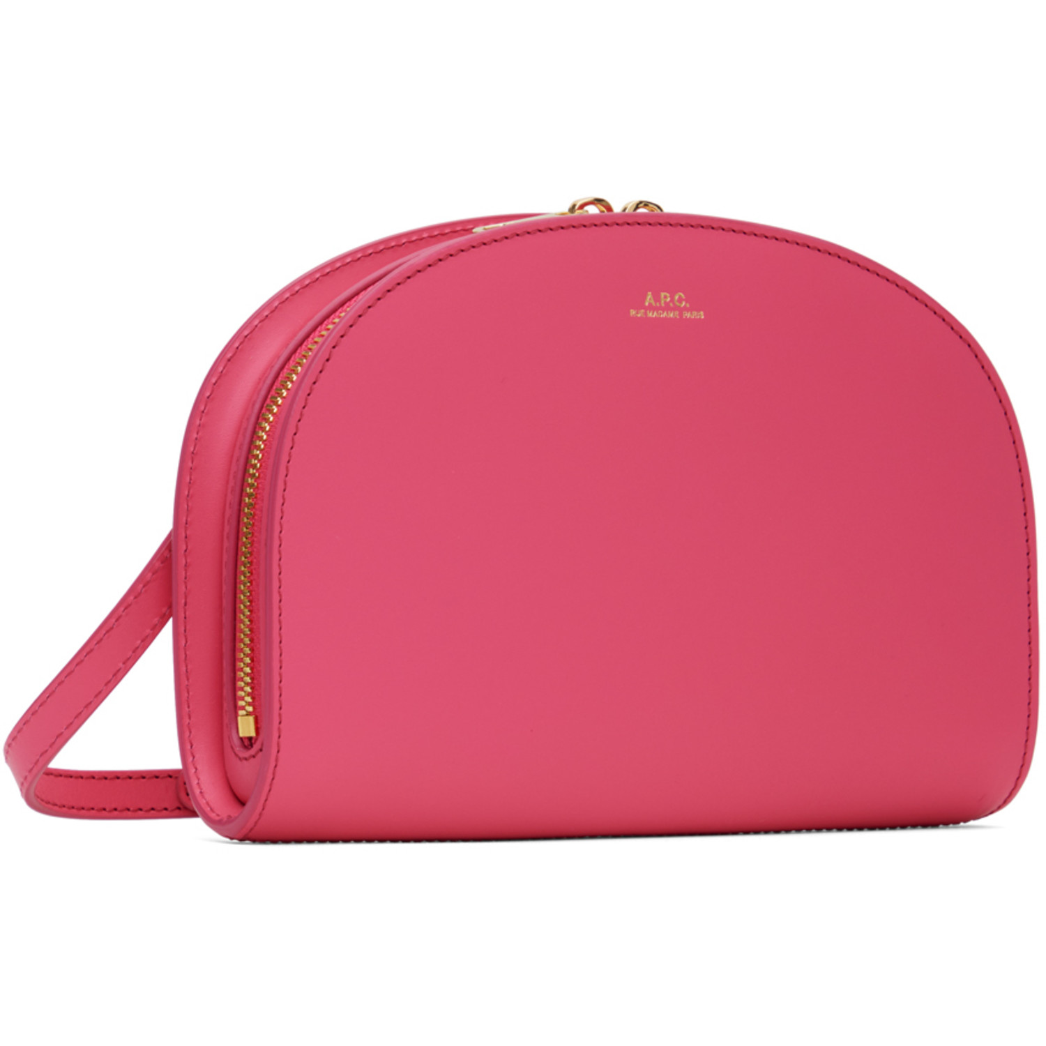  A.p.c. Pink Demi-lune Clutch 