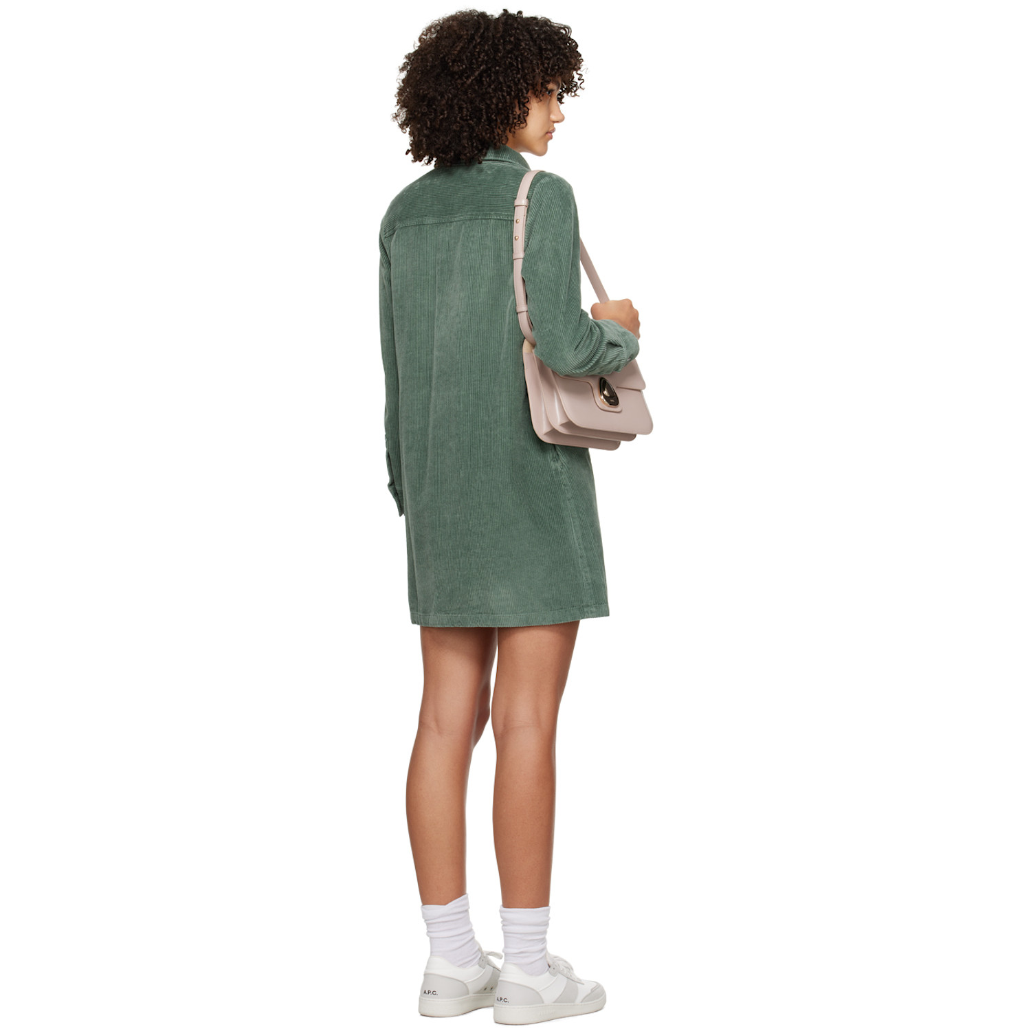  A.p.c. Green Mia Minidress 