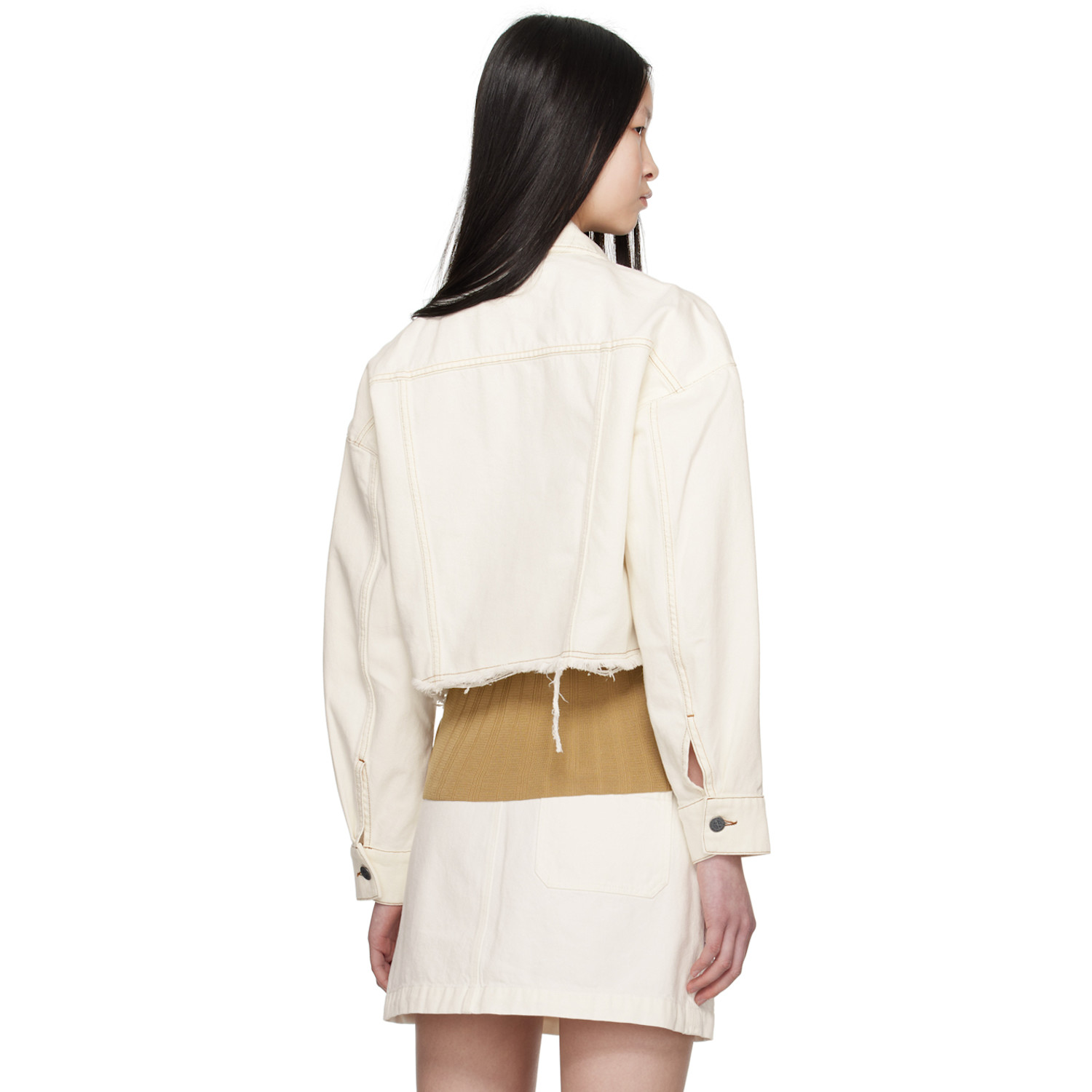  A.p.c. Off-white Natacha Ramsay-levi Edition Sainters Denim Jacket 
