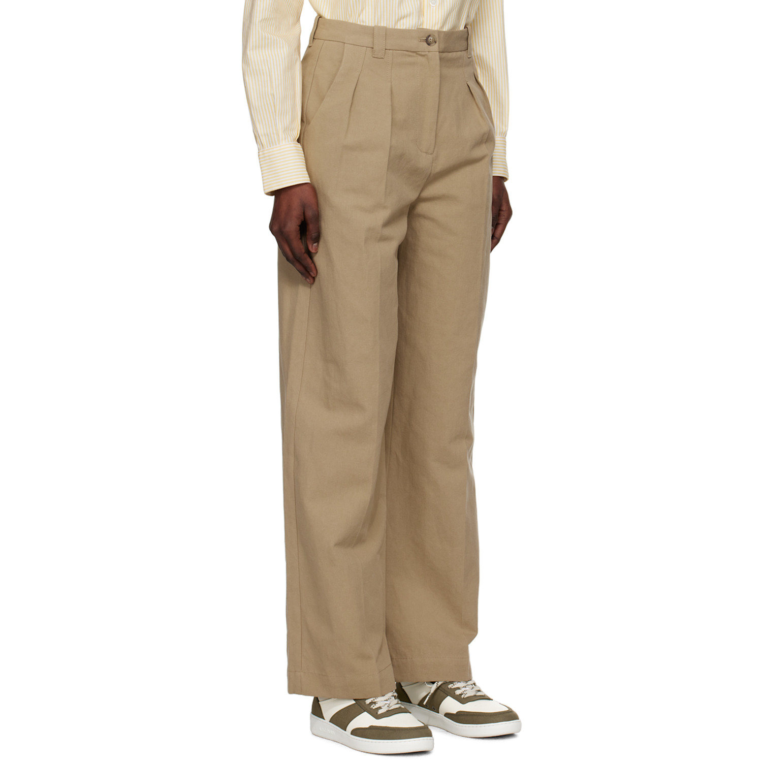  A.p.c. Beige Tressie Trousers 