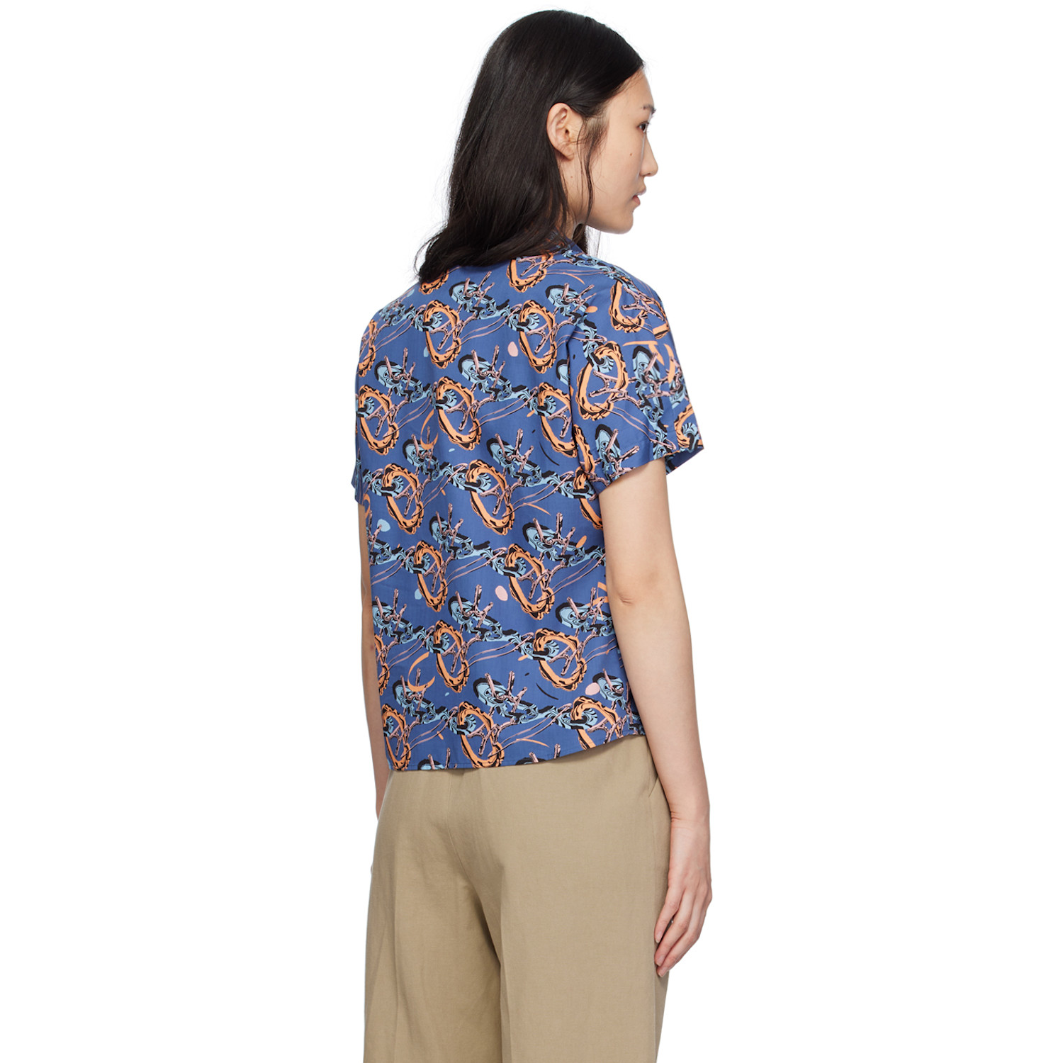  A.p.c. Blue Brain Dead Edition Ross Shirt 