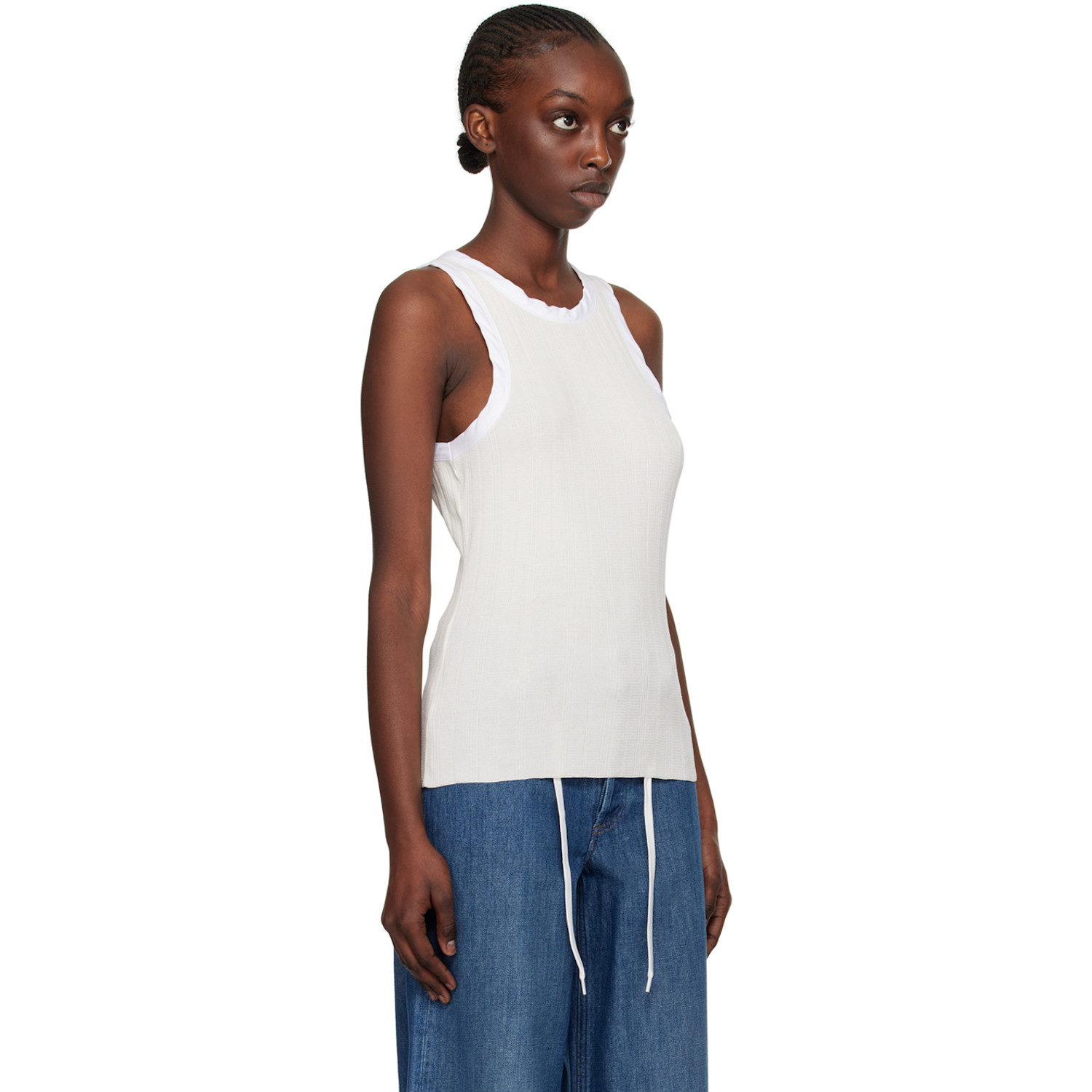  A.p.c. White Natacha Ramsay-levi Edition Lemaitre Tank Top 