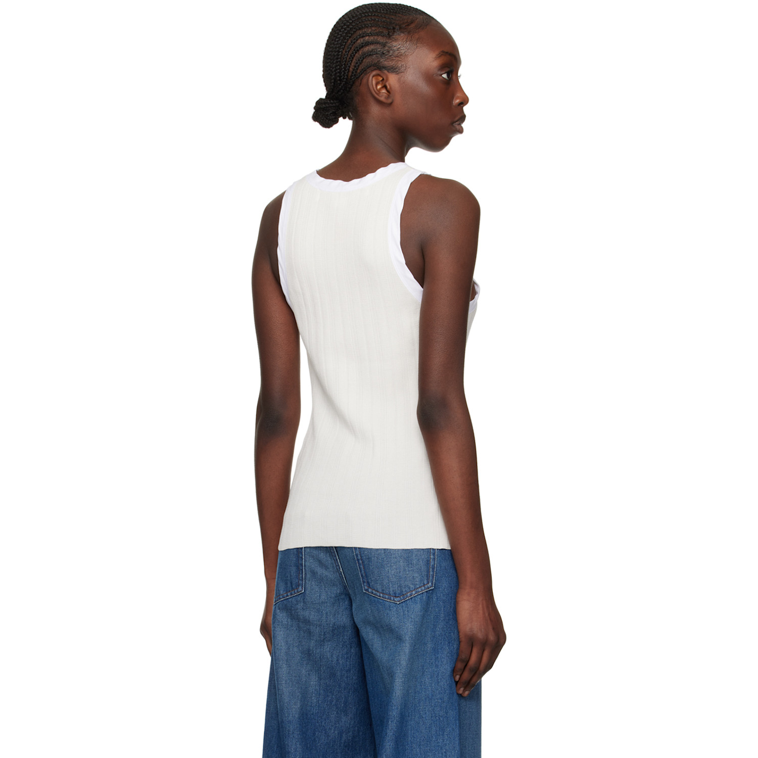  A.p.c. White Natacha Ramsay-levi Edition Lemaitre Tank Top 