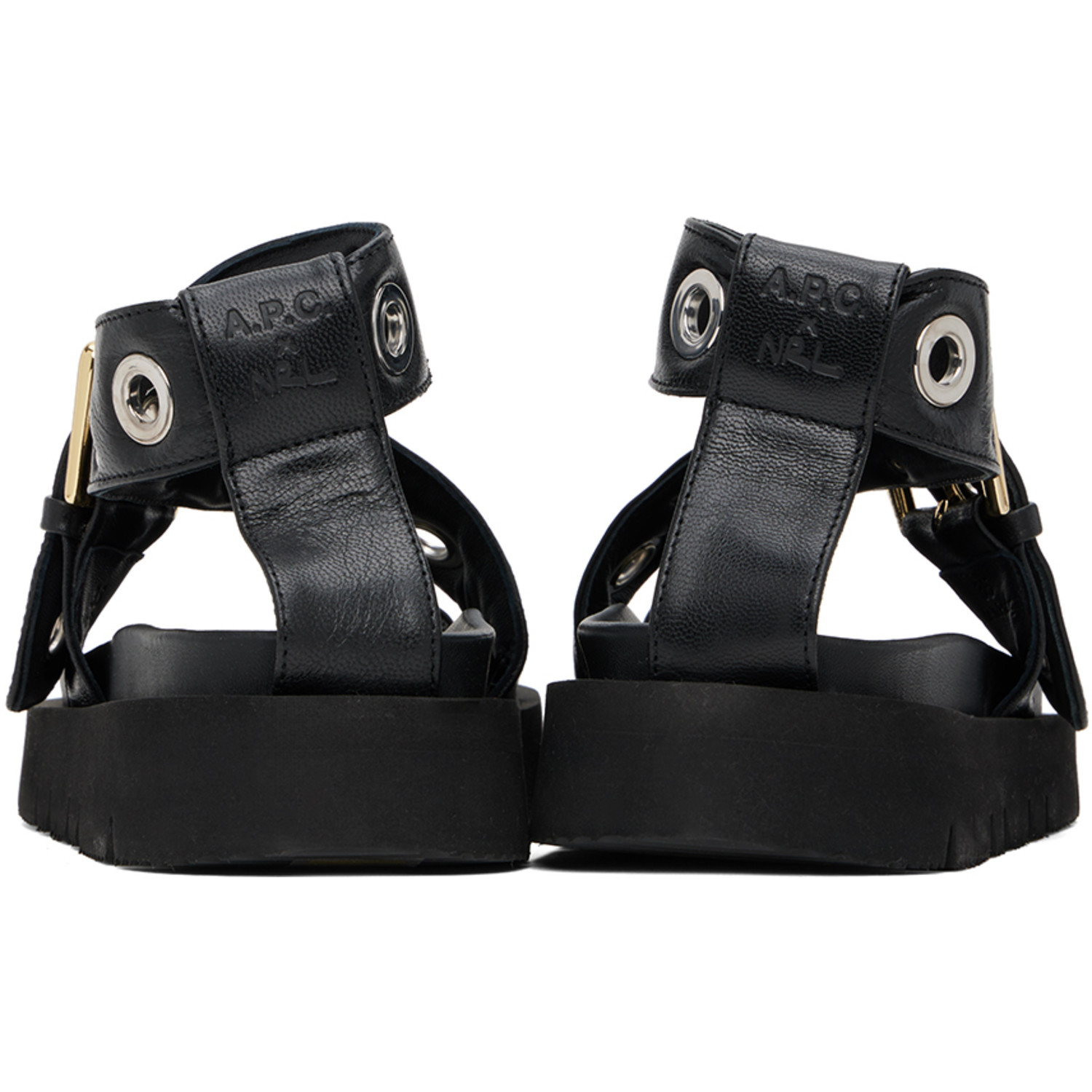  A.p.c. Black Natacha Ramsay-levi Edition Concarneau Sandals 