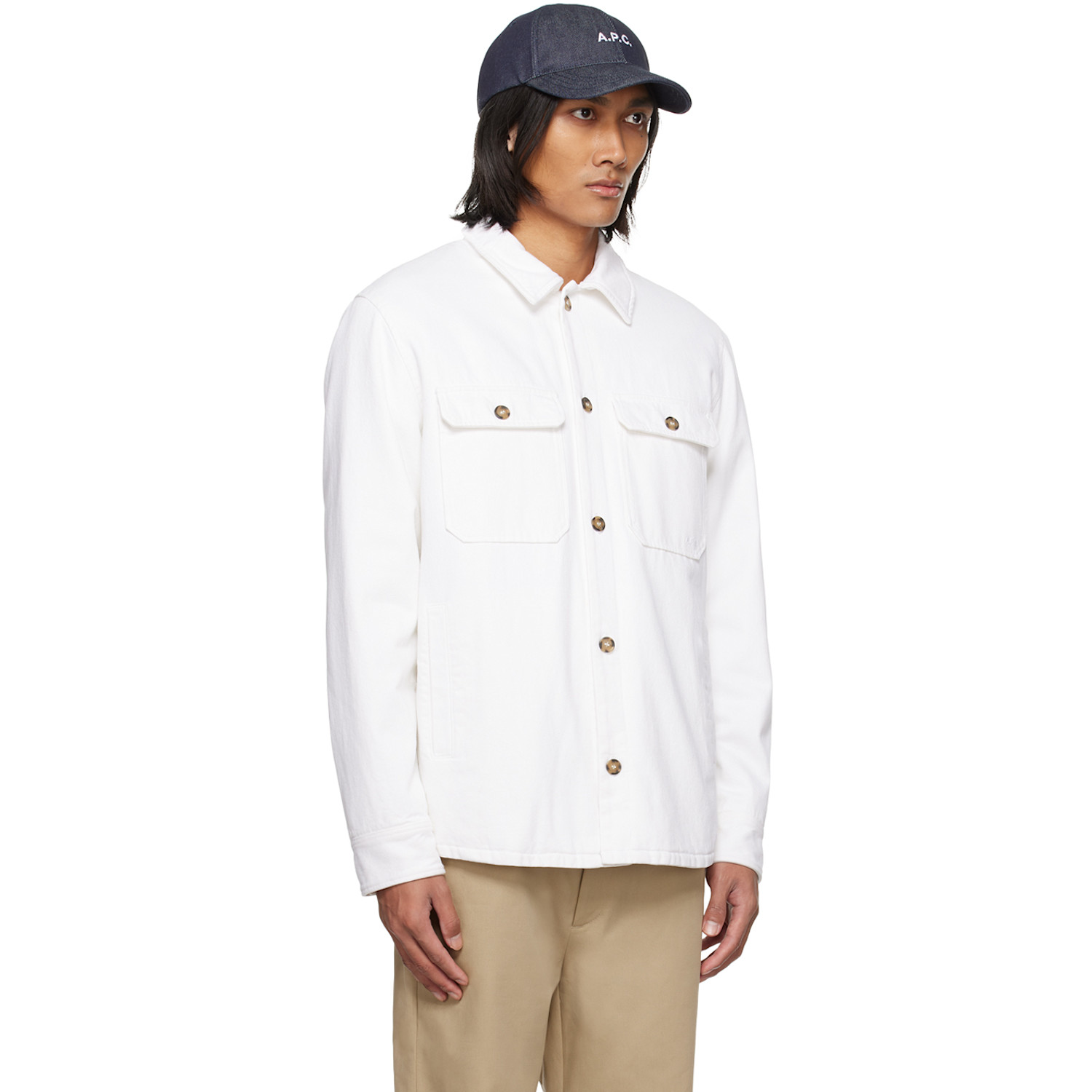  A.p.c. White Alessio Jacket 