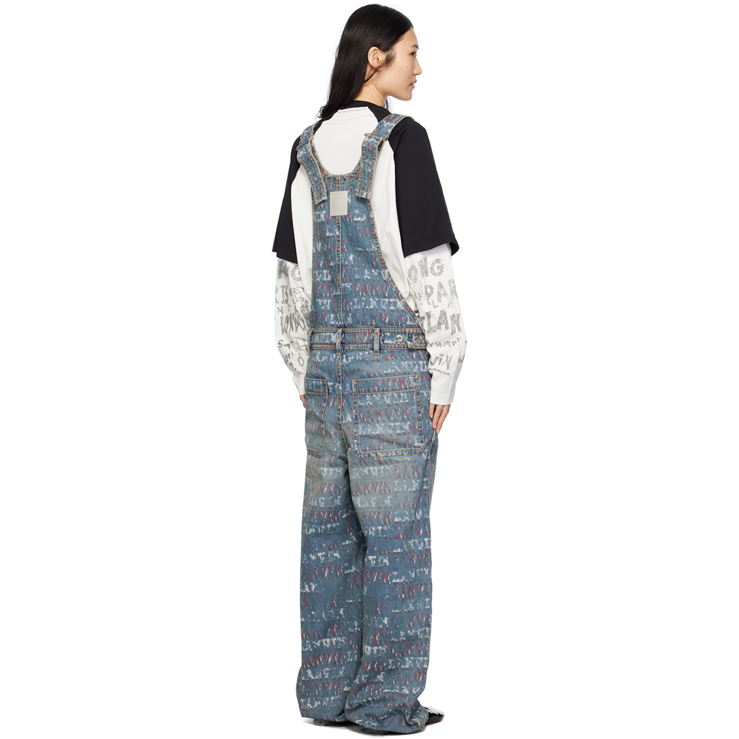  Lanvin Blue Future Edition Denim Overalls 