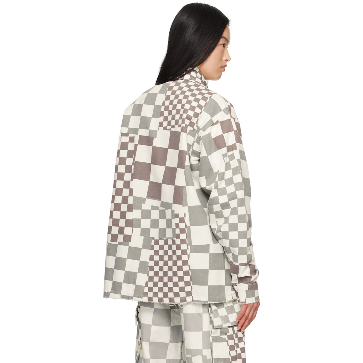  Erl Gray Check Jacket 