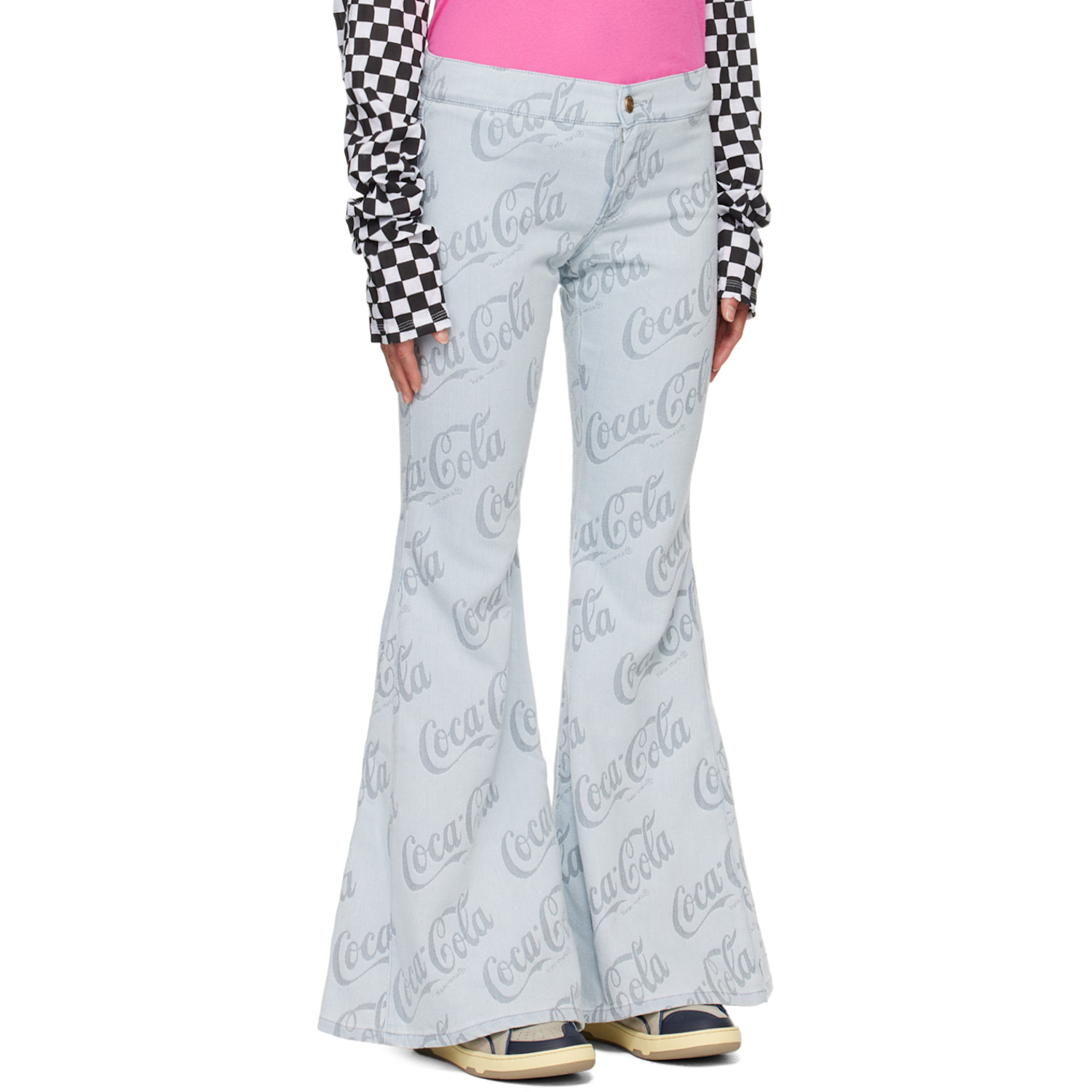  Erl Gray Jacquard Jeans 