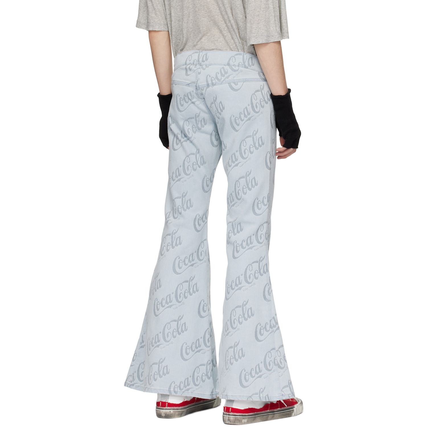  Erl Blue Jacquard Jeans 