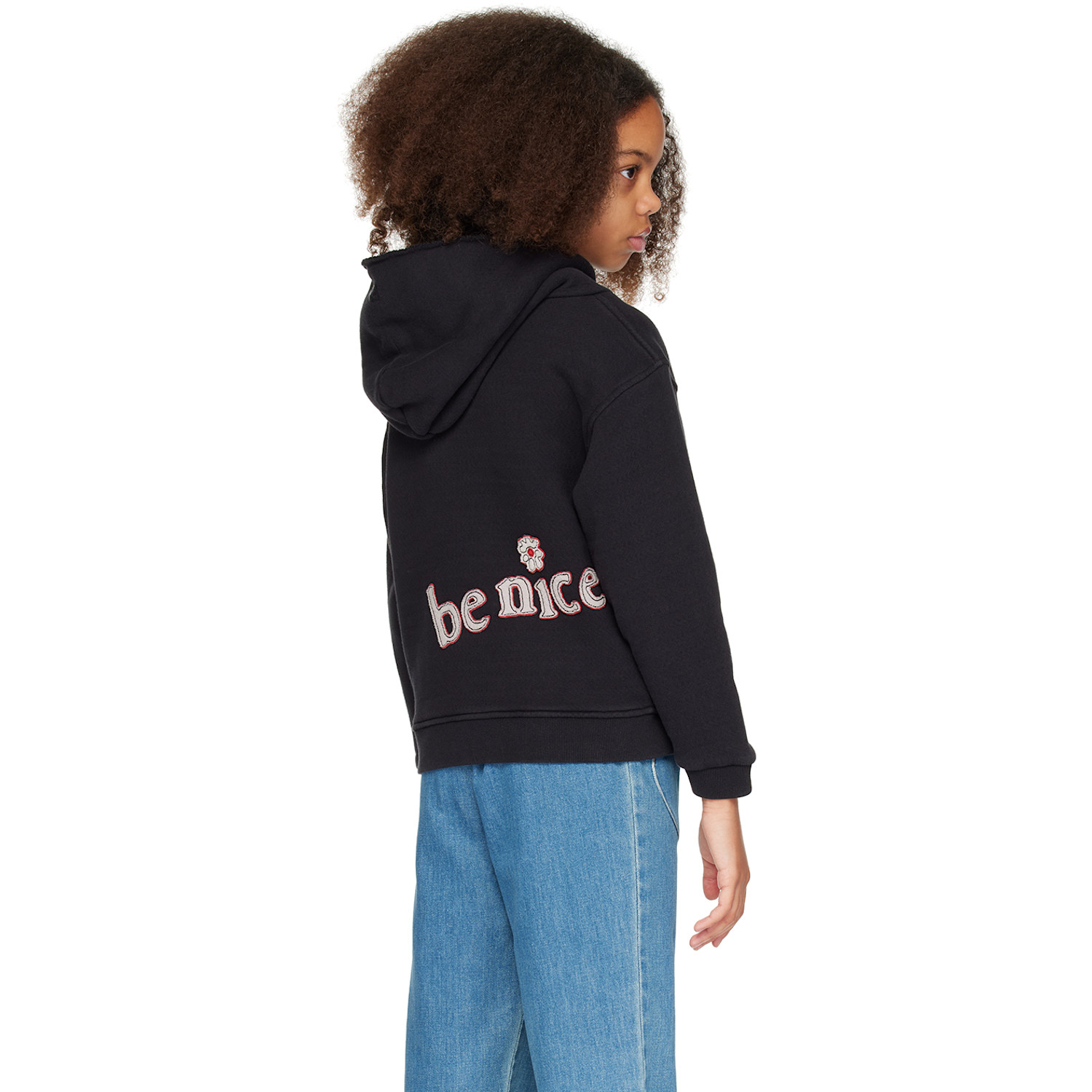 Erl Kids Black 'venice' Hoodie 