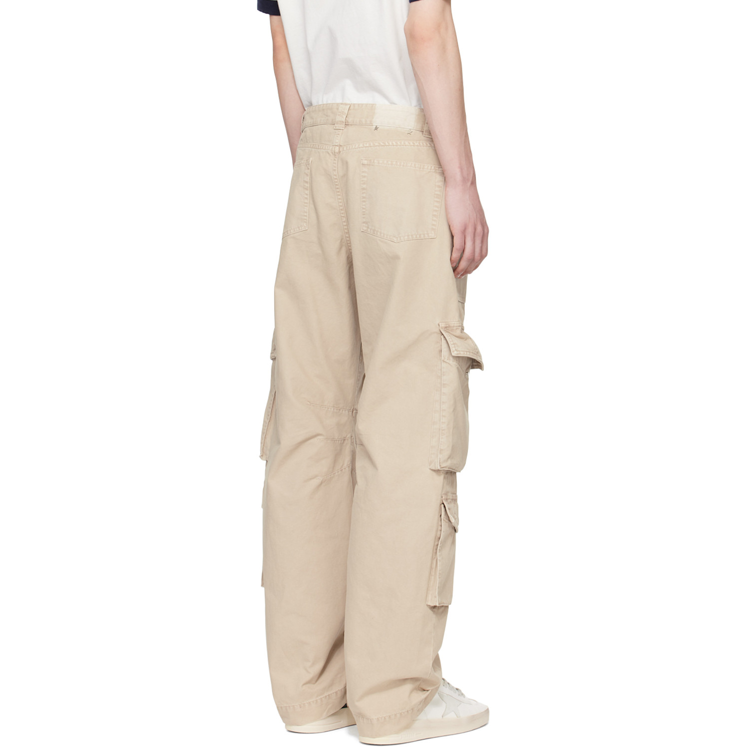  Golden Goose Beige Pocket Cargo Pants 