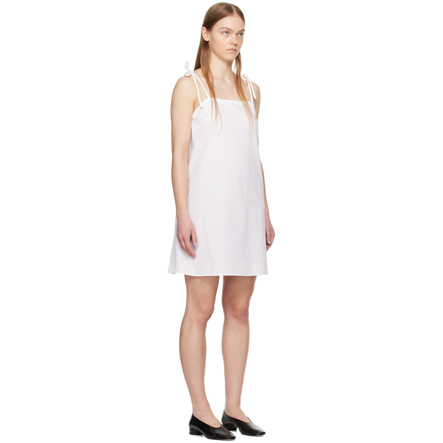  Mm By Max Mara White Fatto Minidress 
