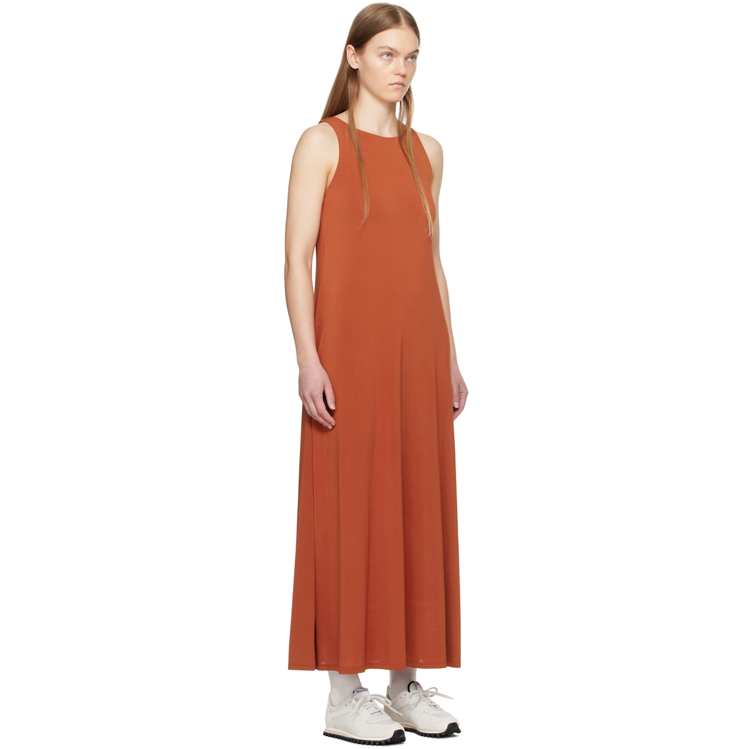  Mm By Max Mara Orange Supremo Midi Dress 