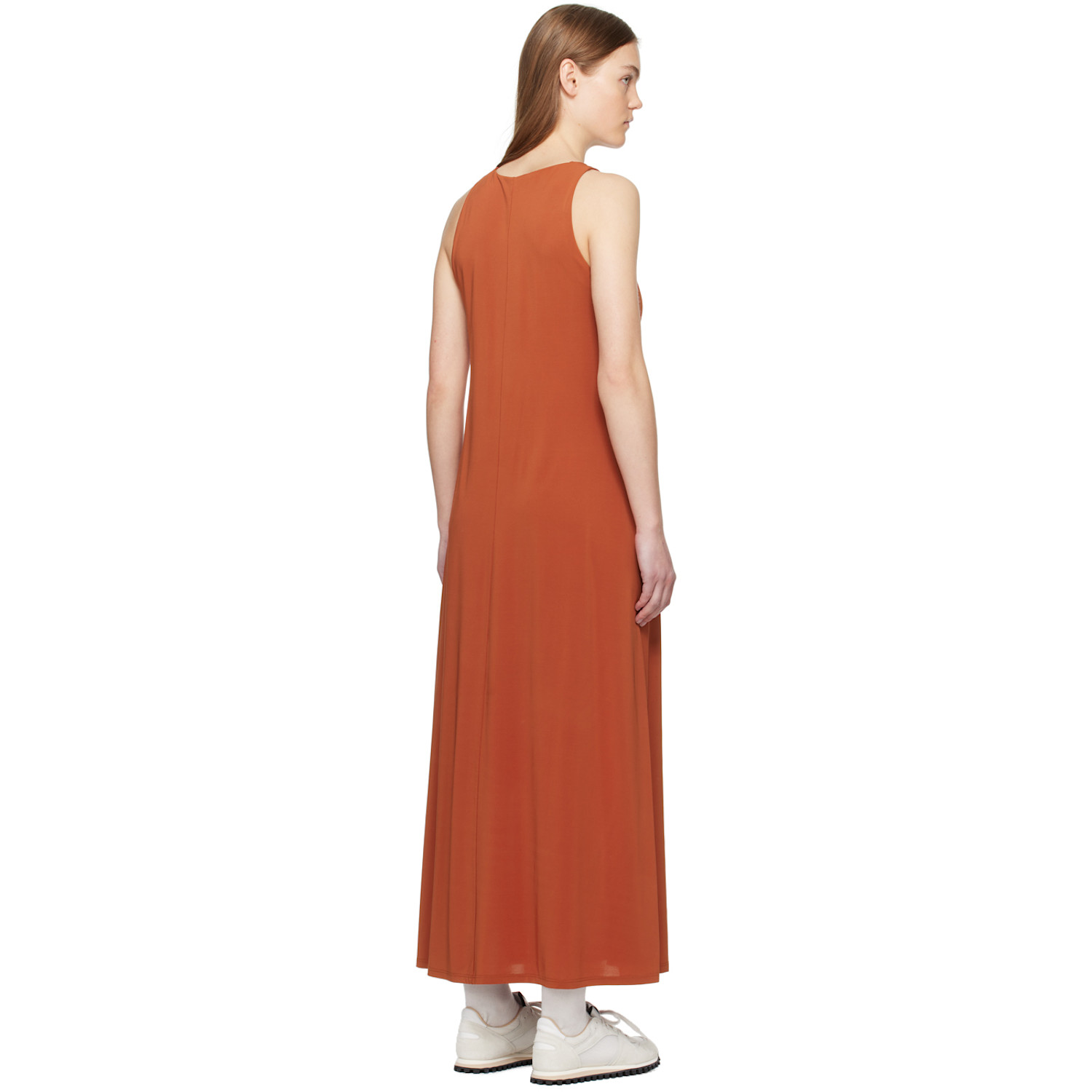 Mm By Max Mara Orange Supremo Midi Dress 