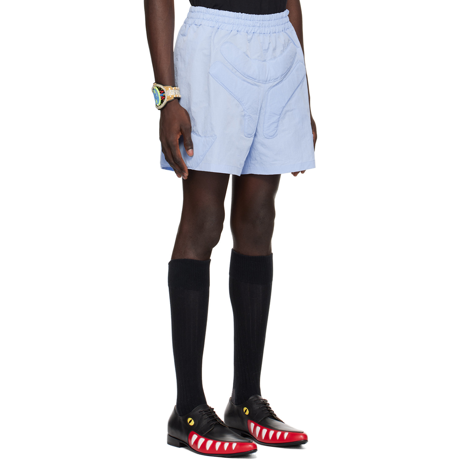  Walter Van Beirendonck Blue Space Shorts 