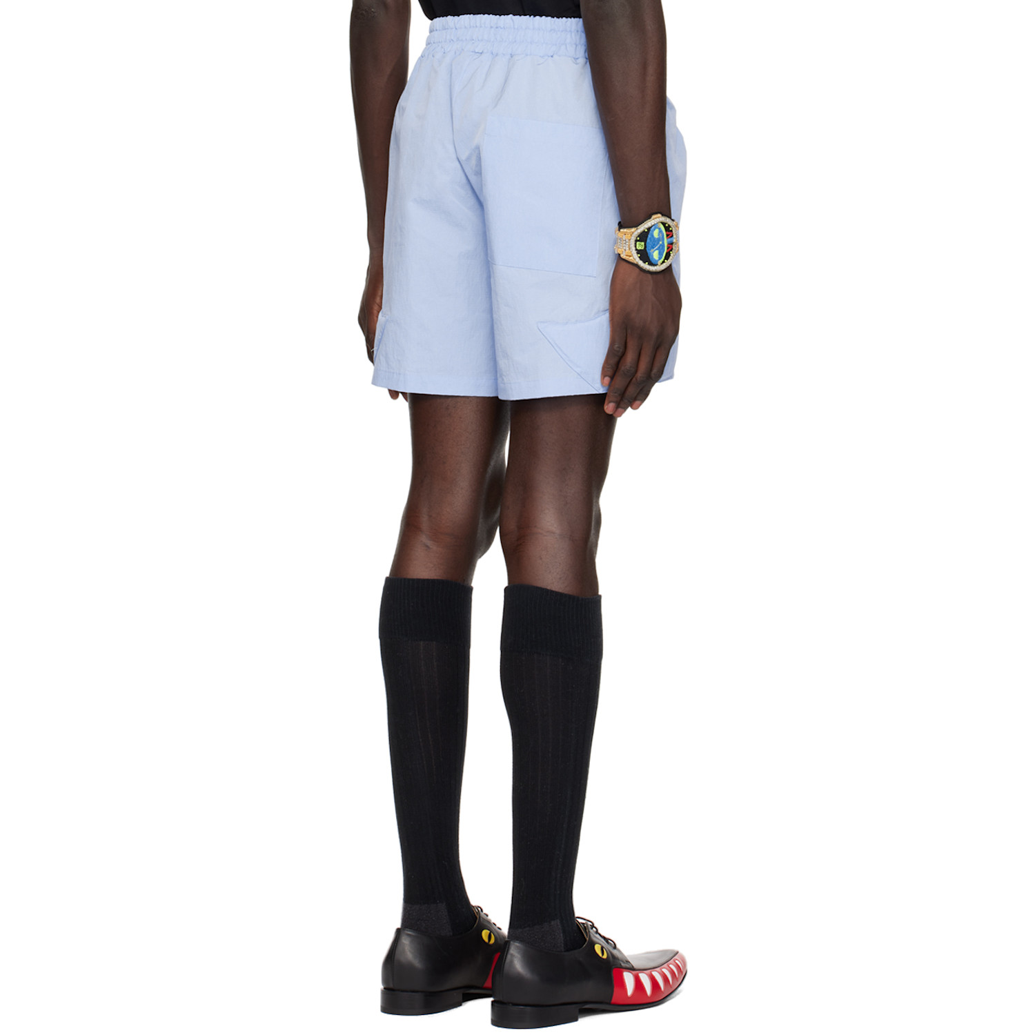  Walter Van Beirendonck Blue Space Shorts 