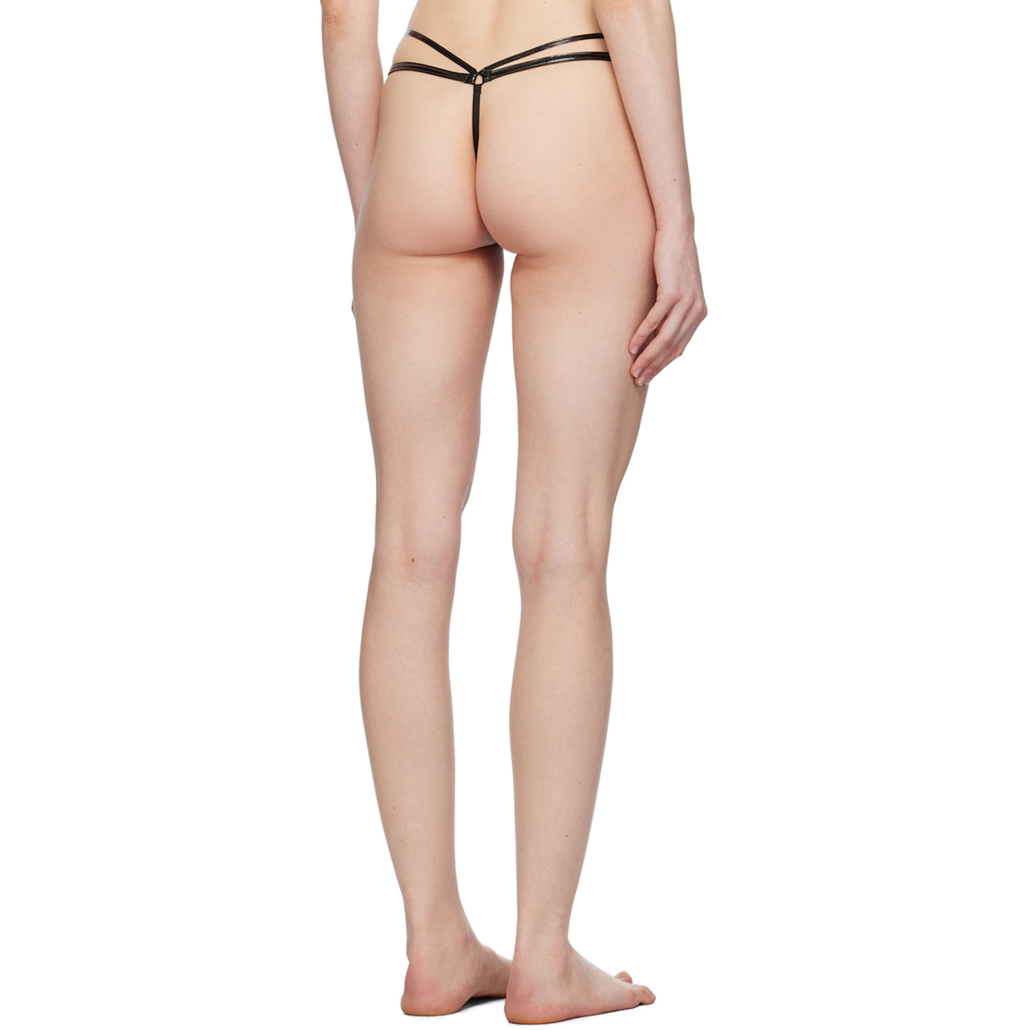  Agent Provocateur Black Litzia Thong 
