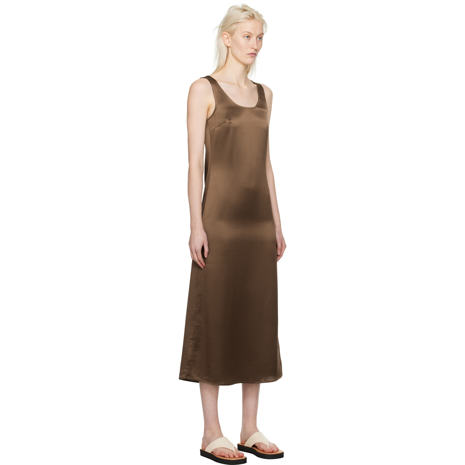  By Malene Birger Brown Jerrica Midi Dress 