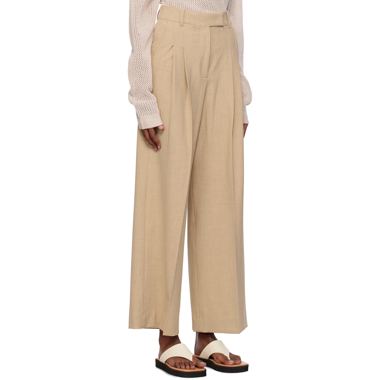  By Malene Birger Beige Cymbaria Trousers 