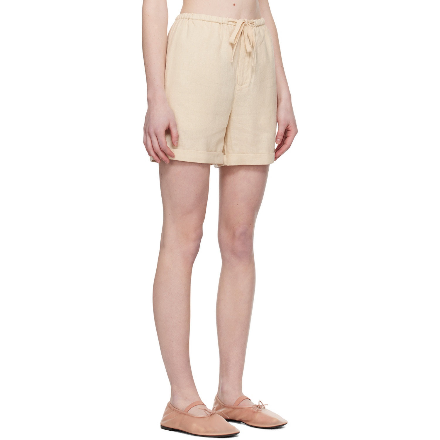  By Malene Birger Beige Josea Shorts 