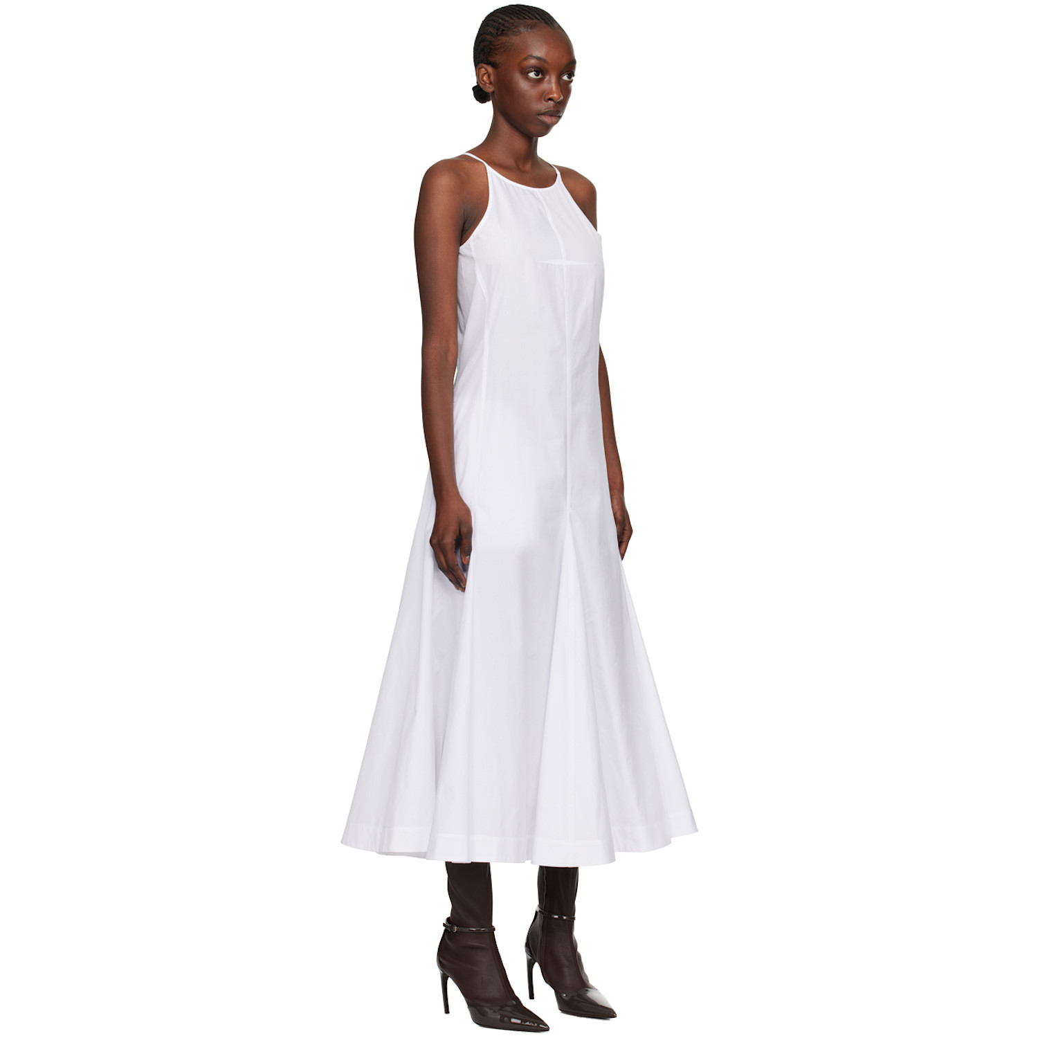  Sportmax White Cactus Midi Dress 