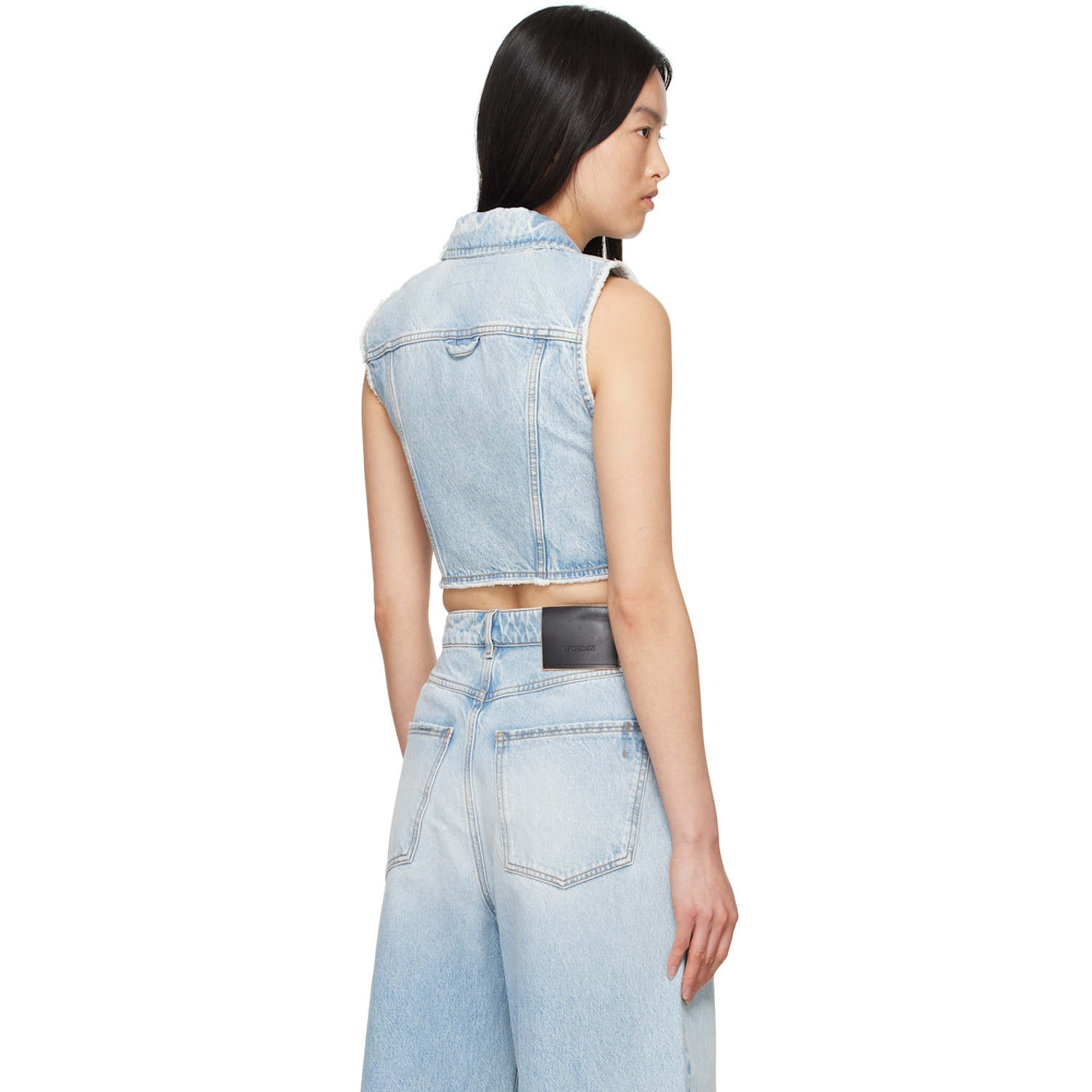  Sportmax Blue Scire Denim Vest 