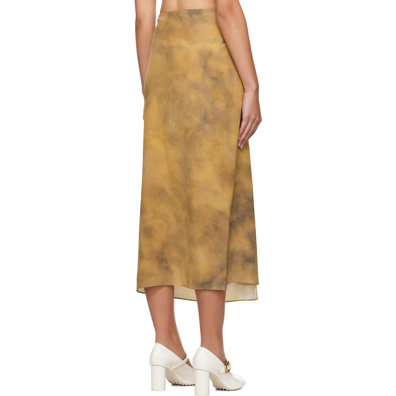  Sportmax Beige Wrap Midi Skirt 