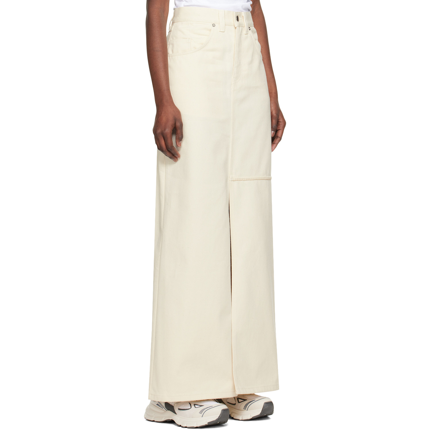  Axel Arigato Off White Amp Denim Maxi Skirt 