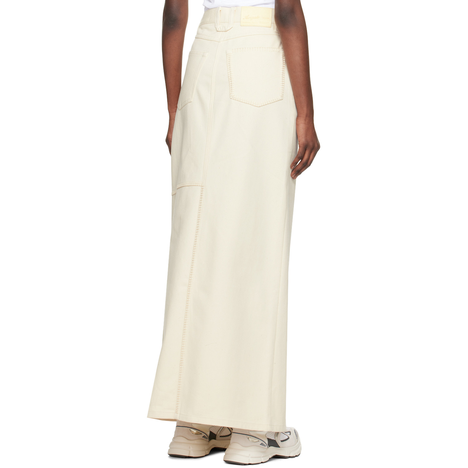  Axel Arigato Off White Amp Denim Maxi Skirt 