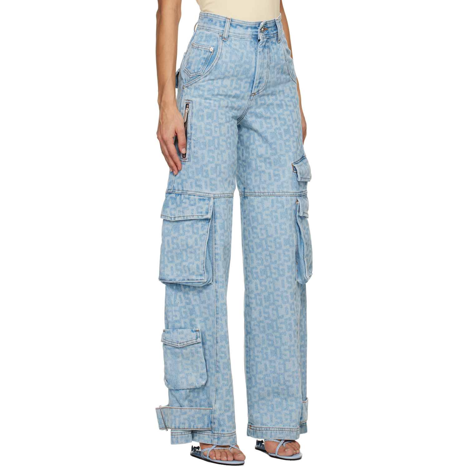  Gcds Blue Ultracargo Jeans 