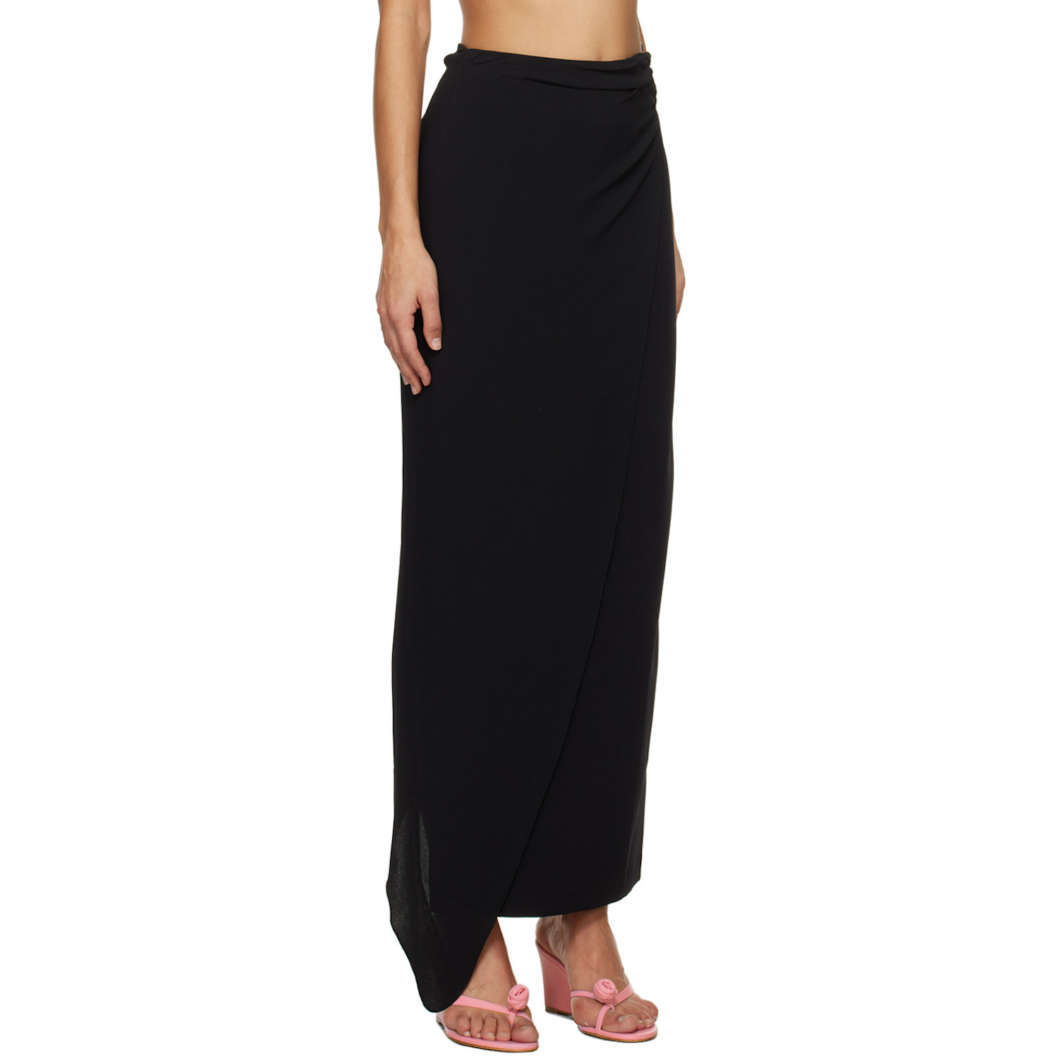  Gcds Black Hoop Maxi Skirt 