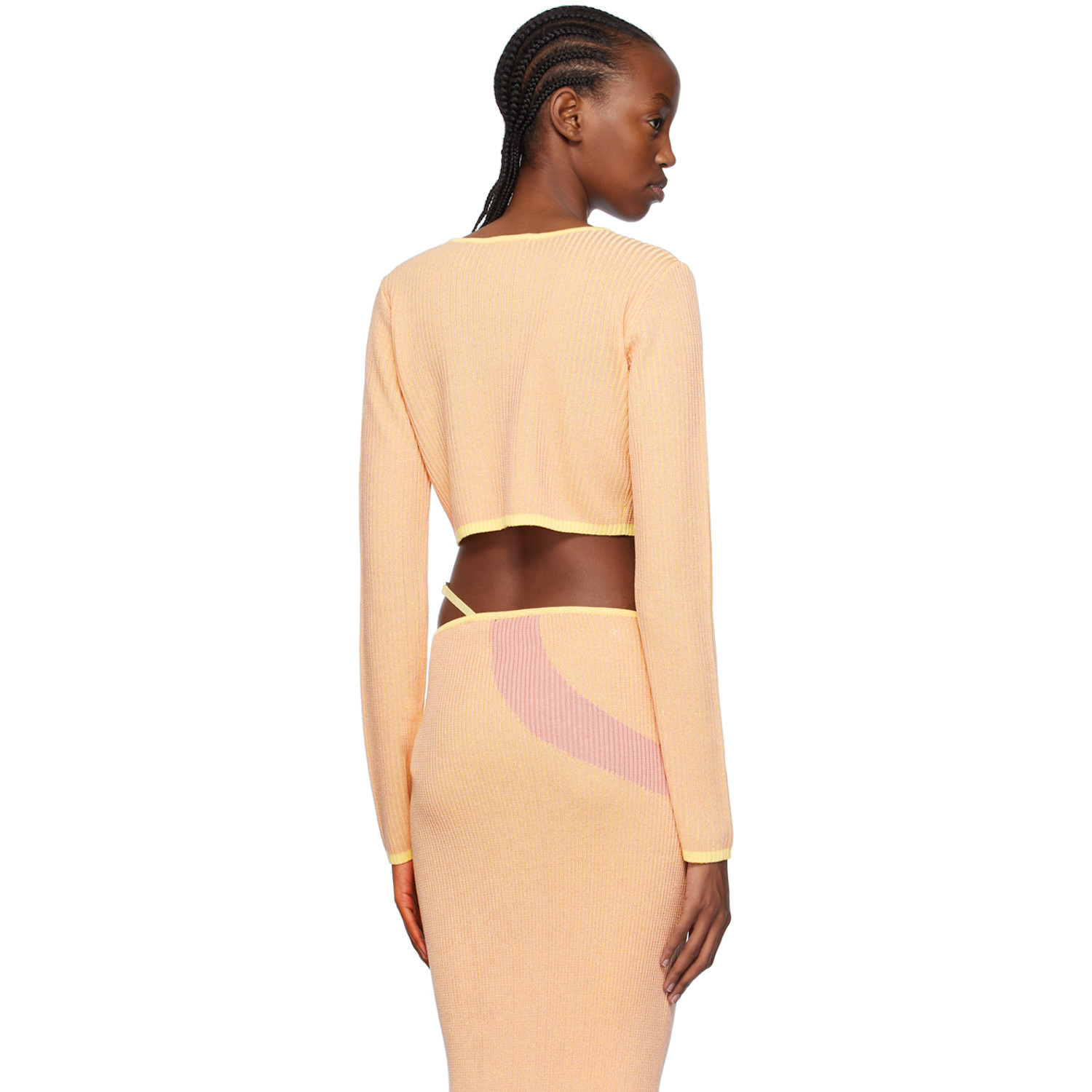  Gcds Pink Comma Cardigan 