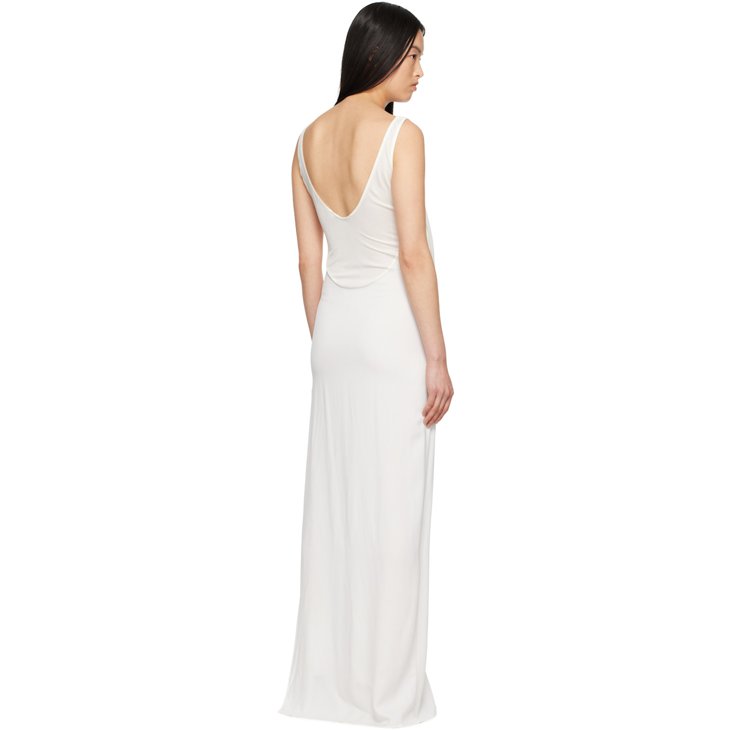  Christopher Esber White Fusion Arced Maxi Dress 