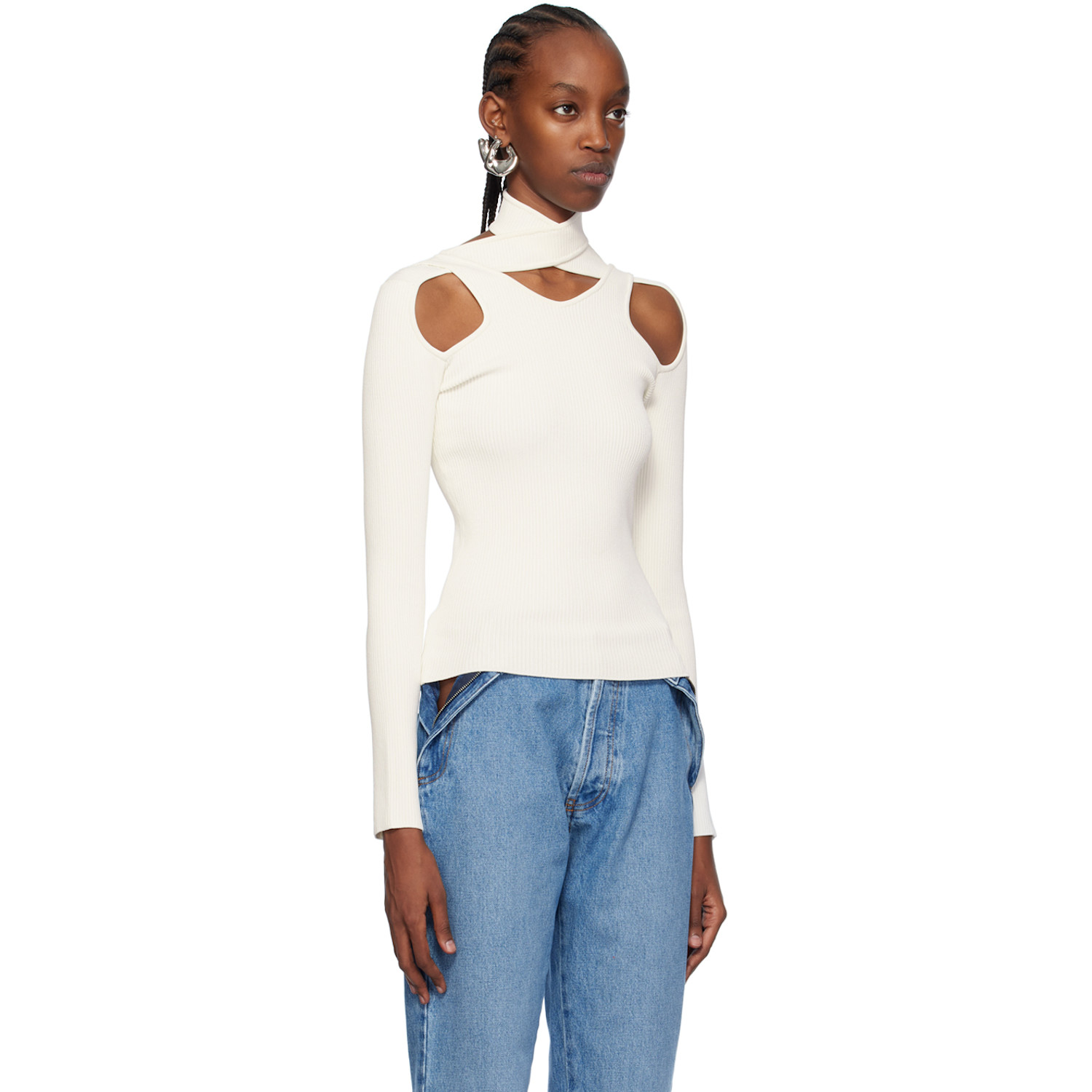  Coperni Off-white Cutout Sweater 