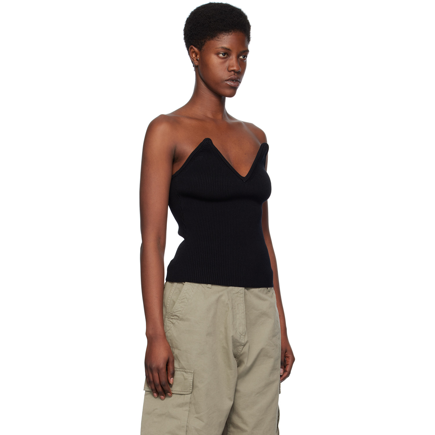  Coperni Black V-neck Camisole 