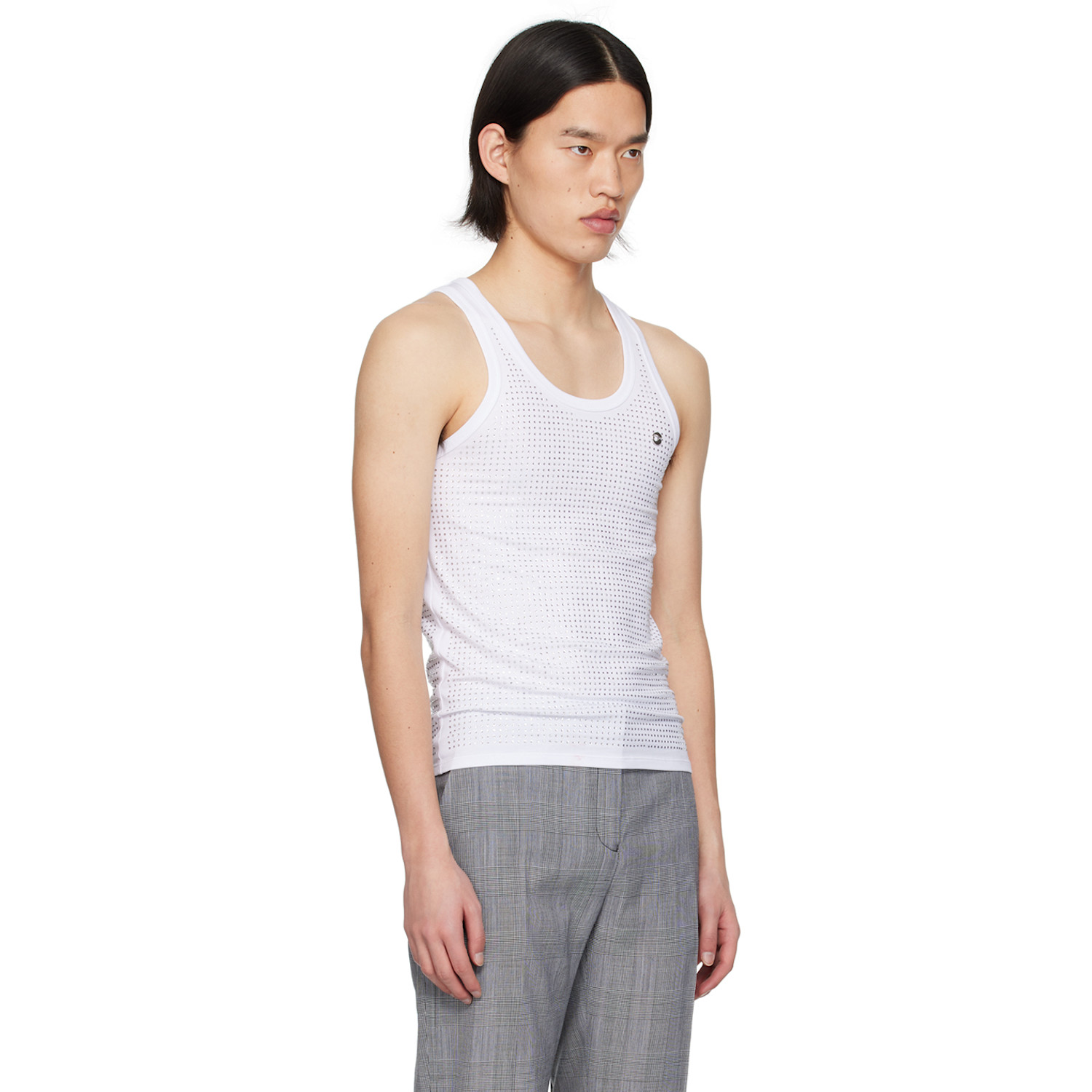  Coperni White Appliqué Tank Top 