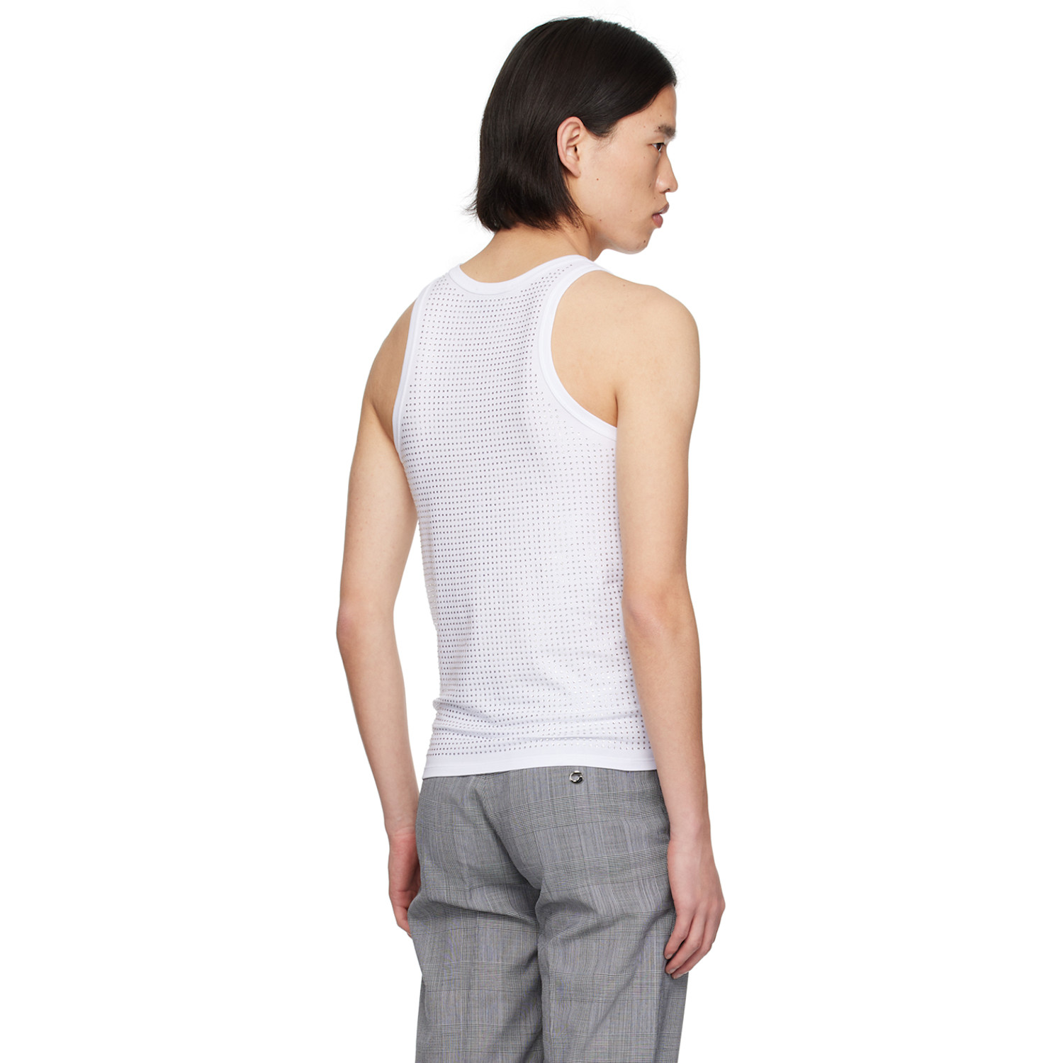  Coperni White Appliqué Tank Top 