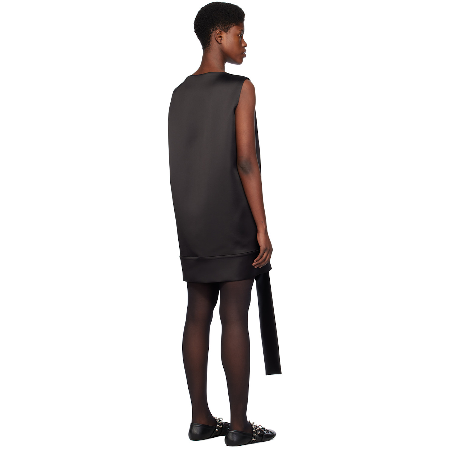  We11done Black Strap Minidress 