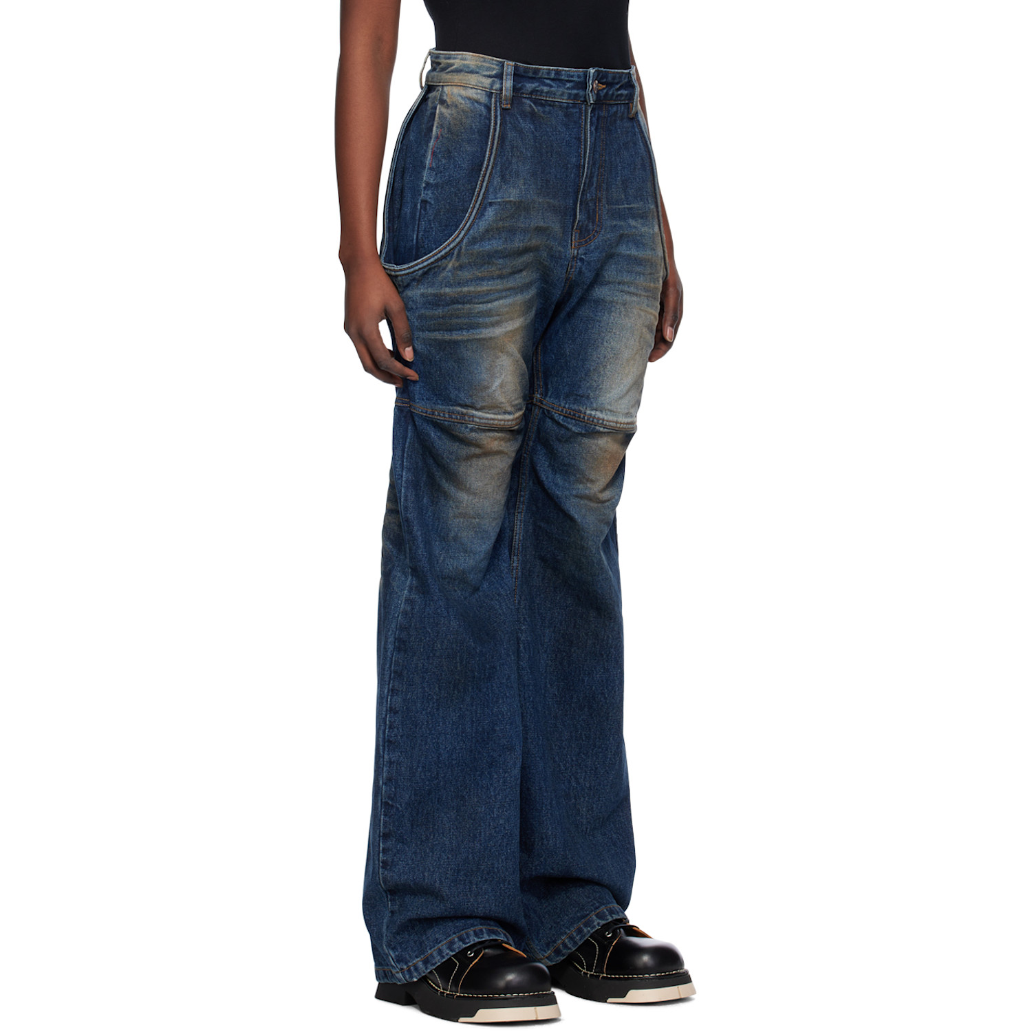  We11done Blue Wire Jeans 