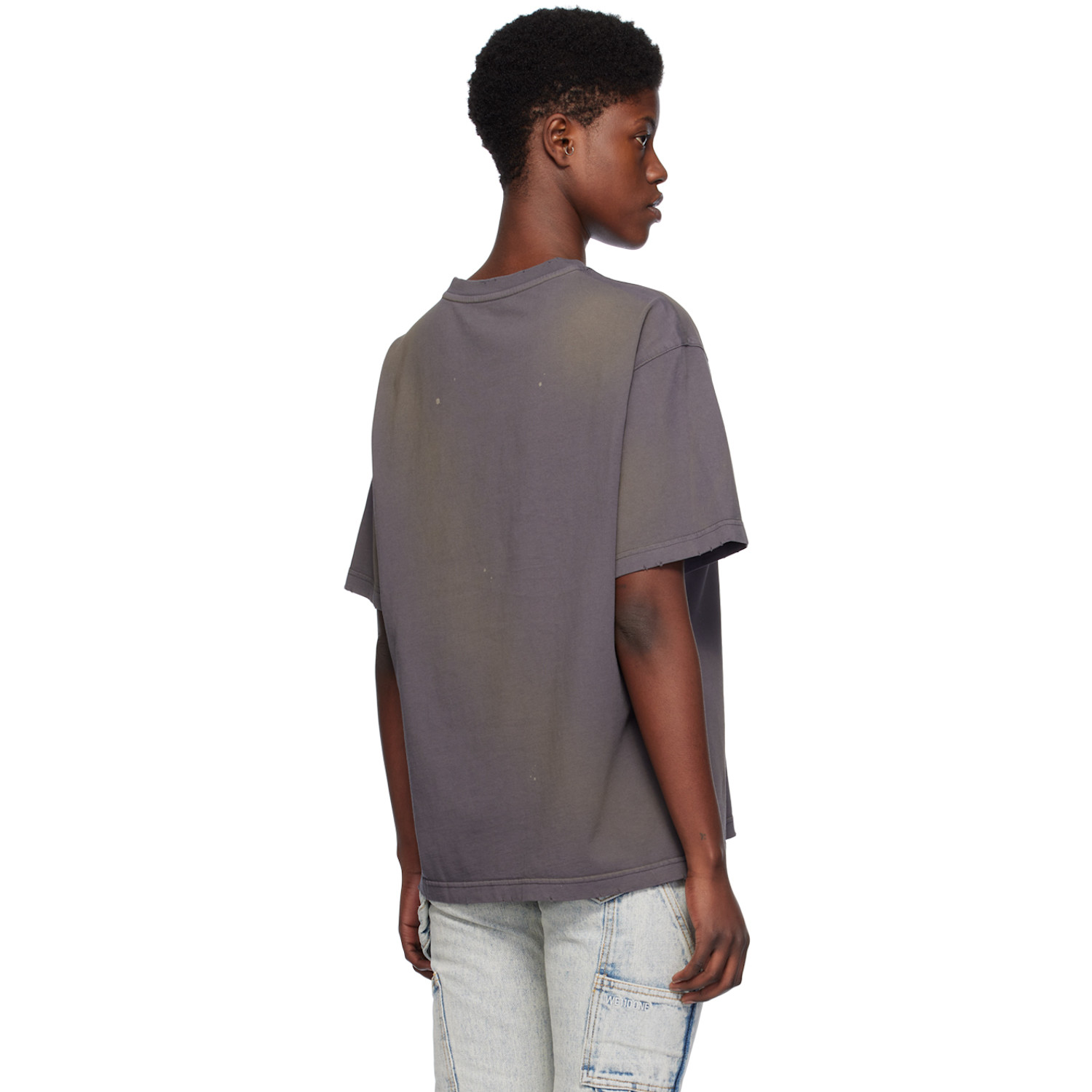  We11done Gray Printed T-shirt 