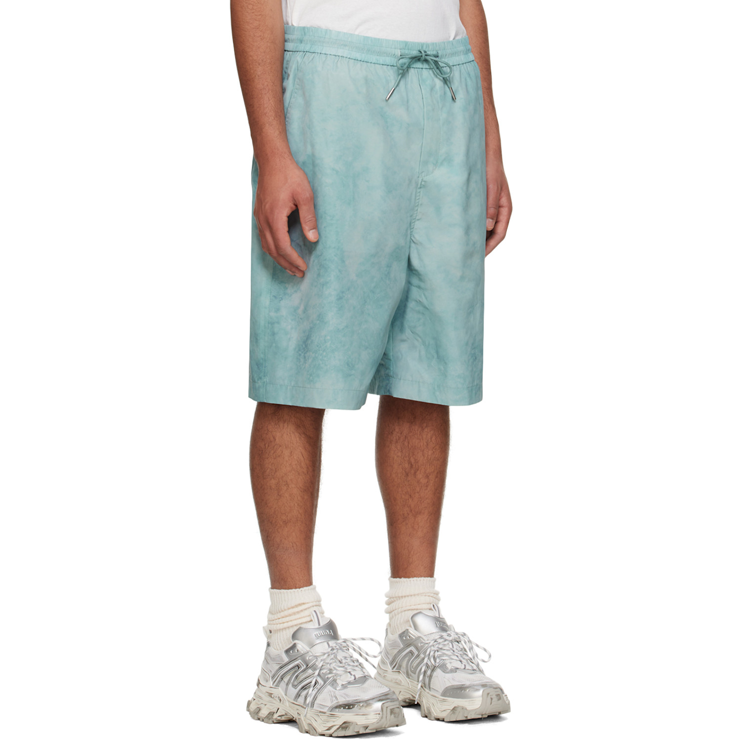  Juun.j Green Dye Shorts 