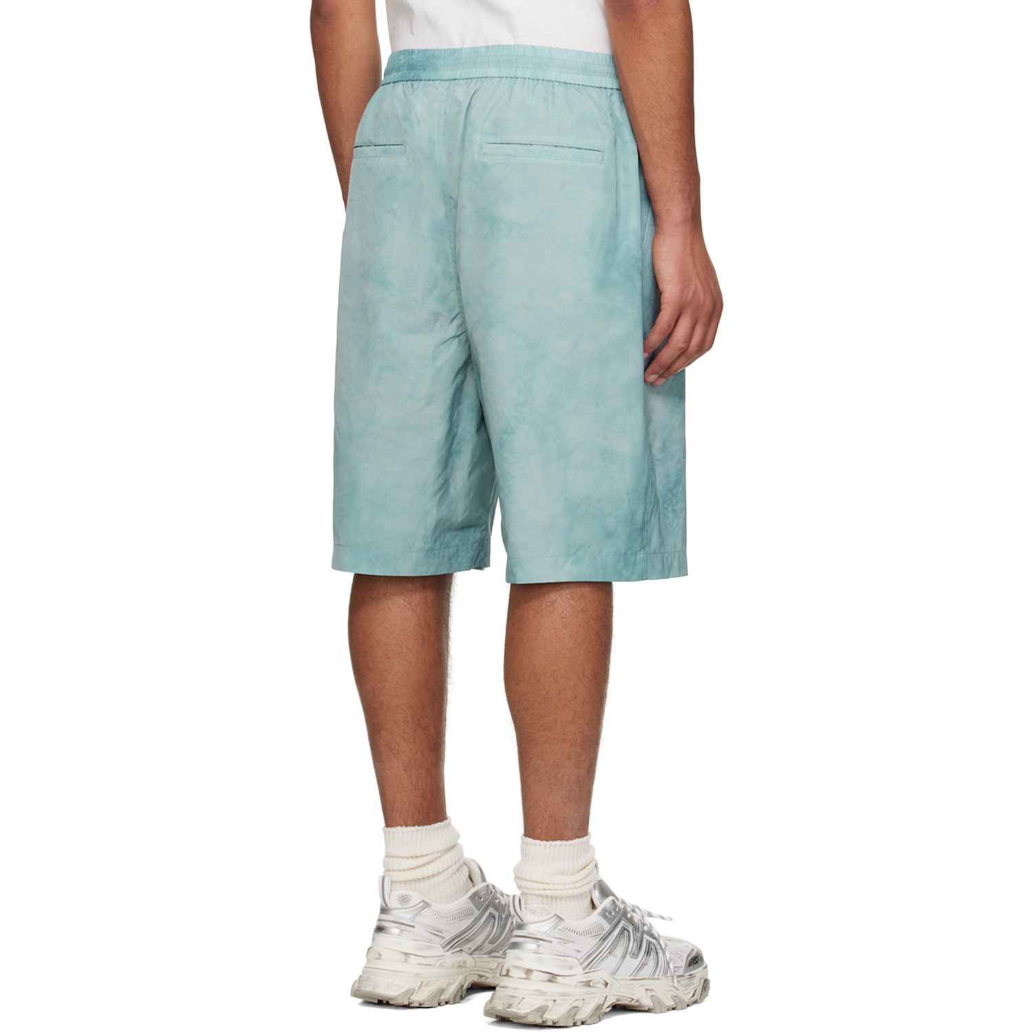  Juun.j Green Dye Shorts 