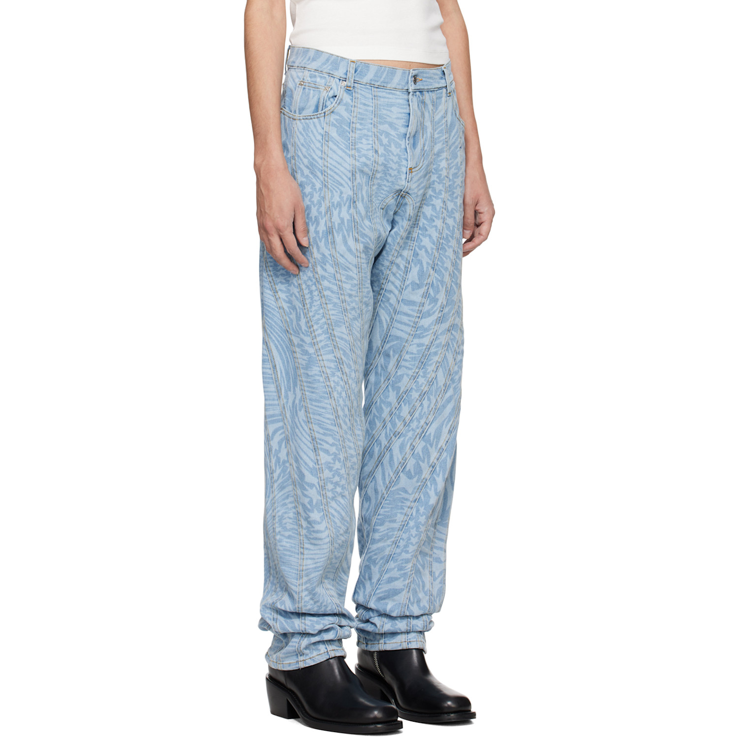  Mugler Blue Star Jeans 