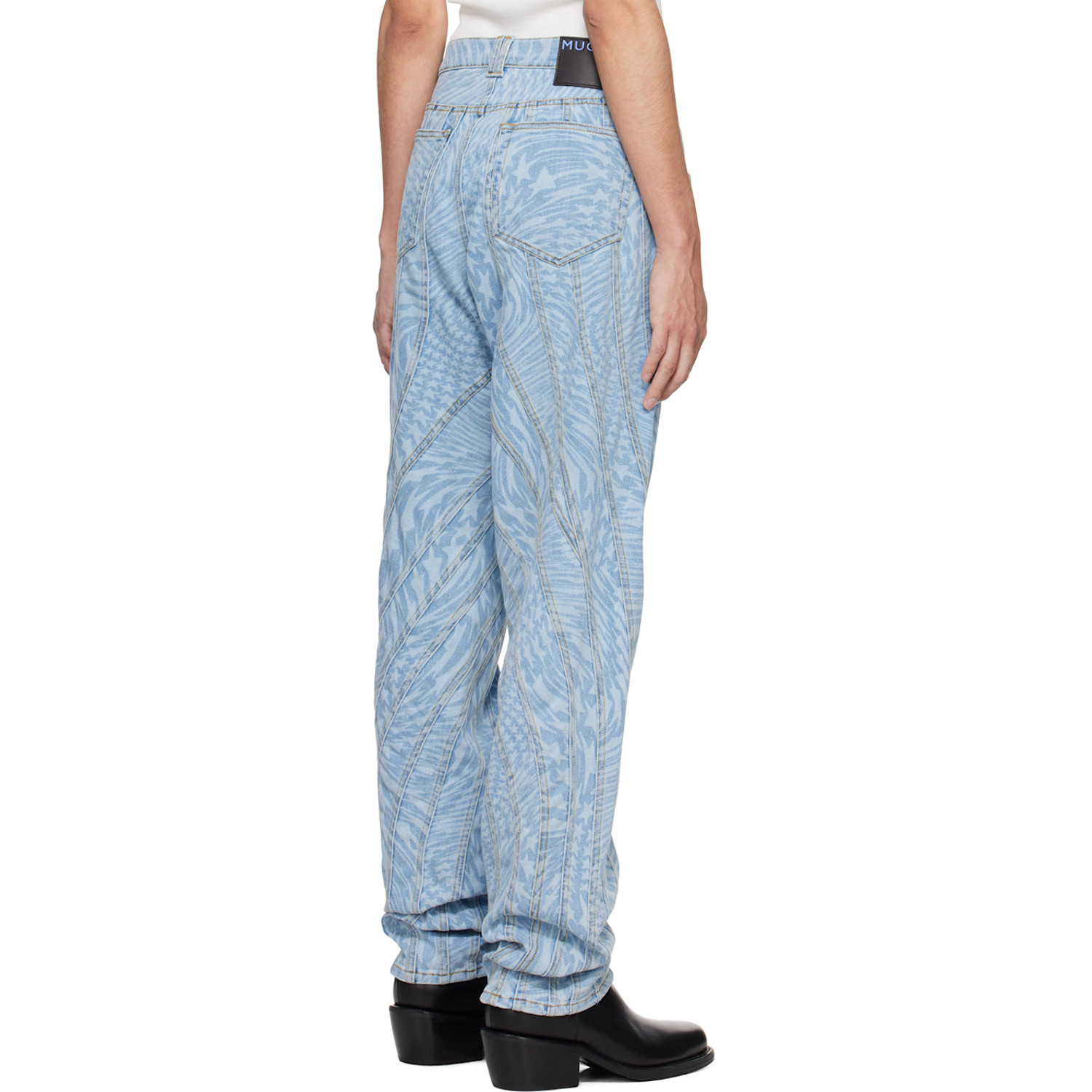  Mugler Blue Star Jeans 