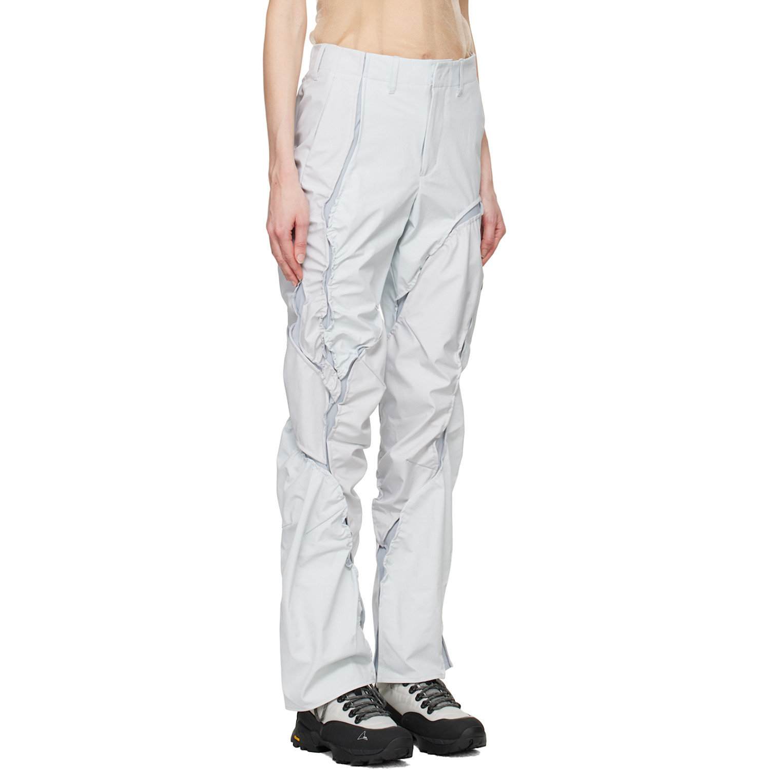  Post Archive Faction (paf) Gray & Blue 6.0 Technical Left Trousers 