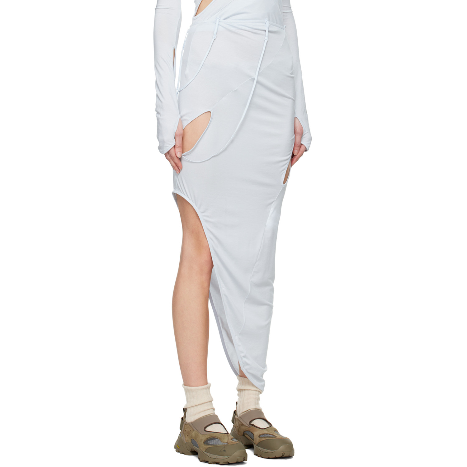  Post Archive Faction (paf) Blue 6.0 Center Midi Skirt 