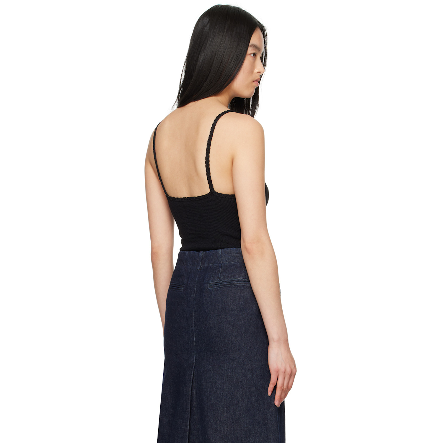  Dries Van Noten Black V-neck Bodysuit 