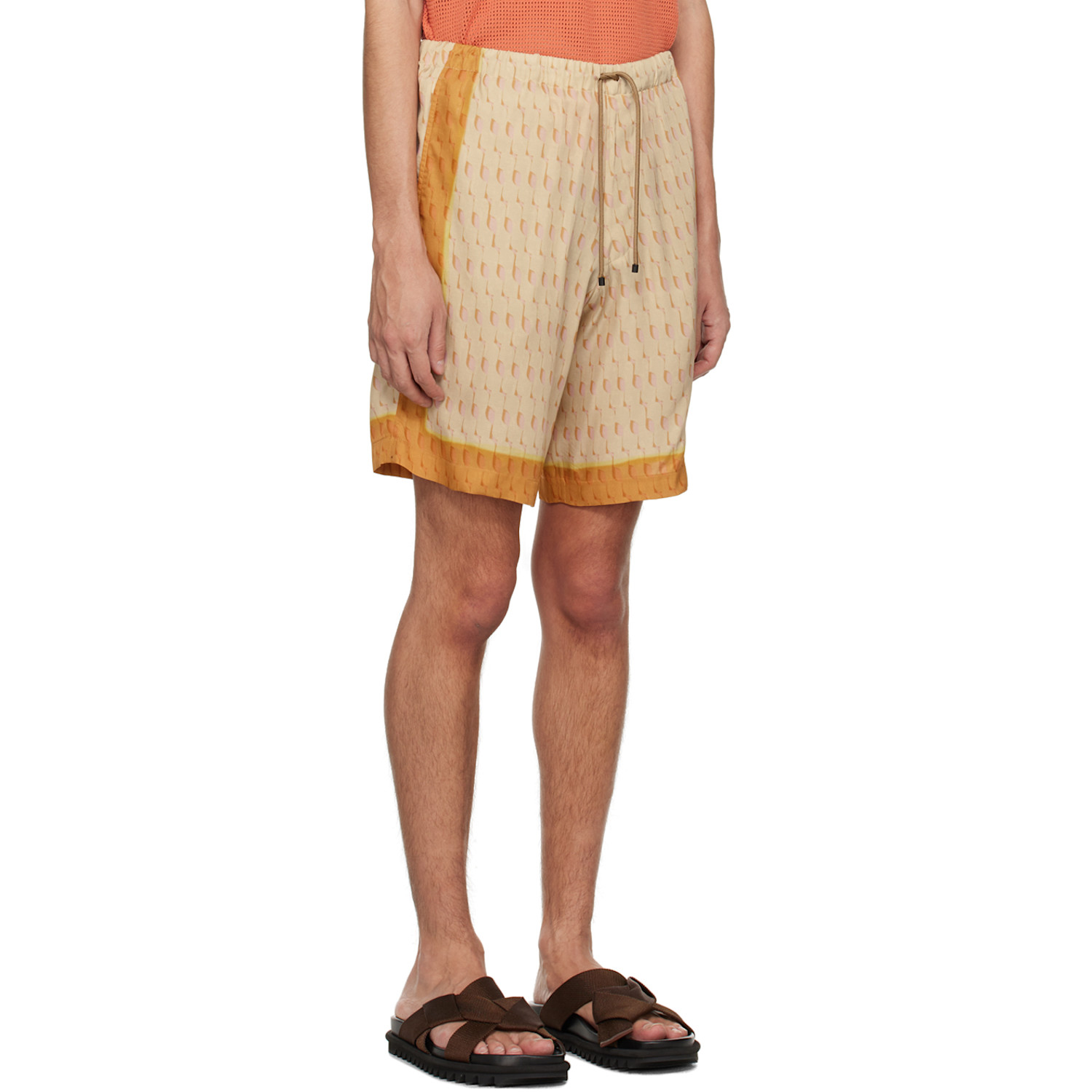  Dries Van Noten Beige Drawstring Shorts 