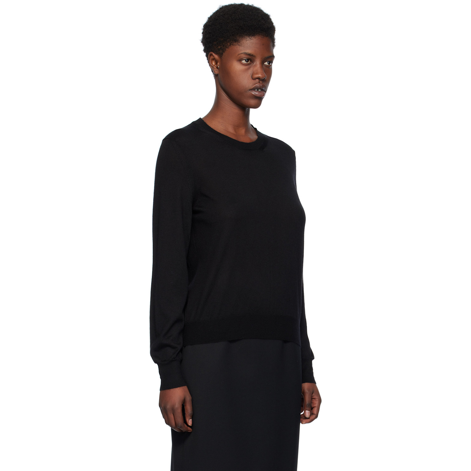  The Row Black Islington Sweater 